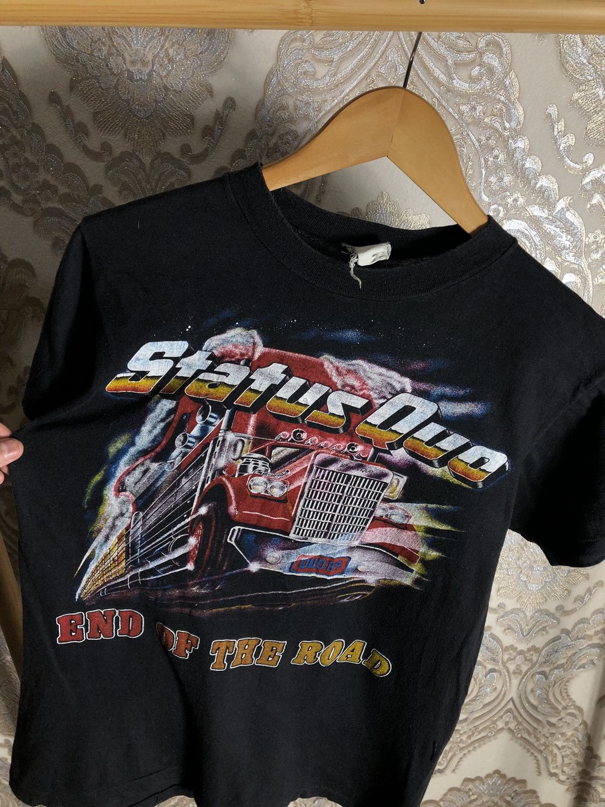 Band Tees VINTAGE STATUS QUO WORLD TOUR ROCK T-SHIRT RETRO Y2K 90s USA Size US M / EU 48-50 / 2 - 2 Thumbnail