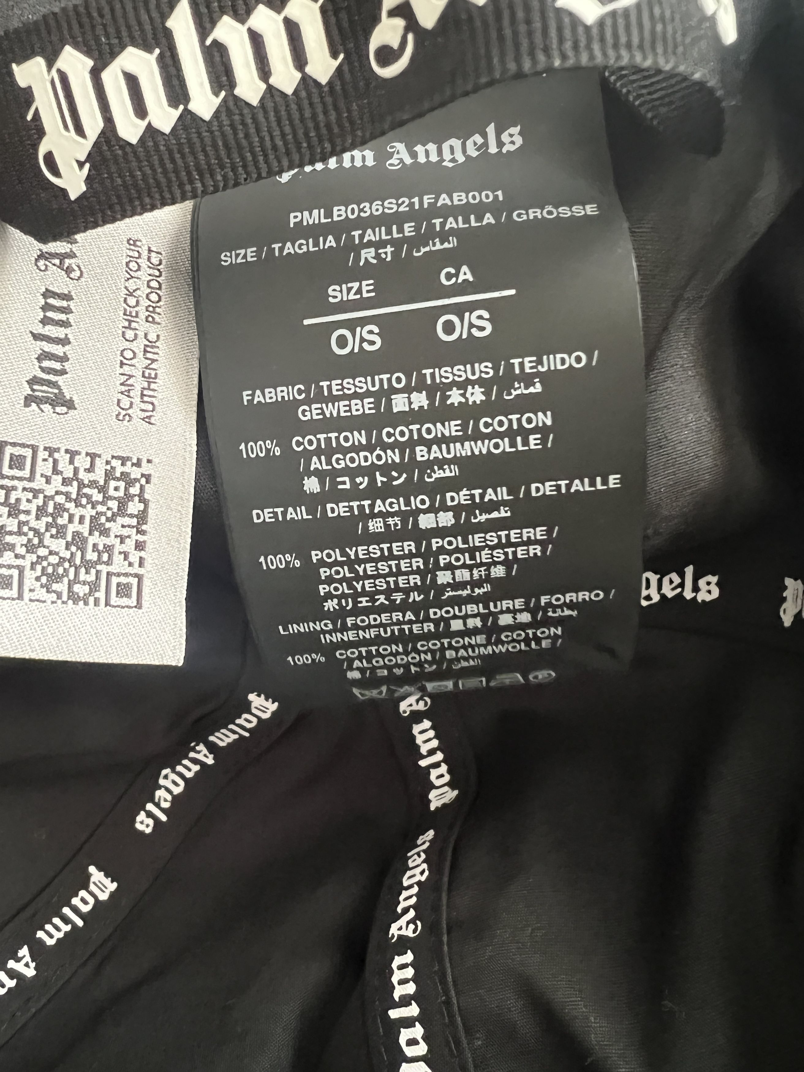 Palm Angels Palm Angels " Embroidered Logo Baseball Cap " Size ONE SIZE - 6 Thumbnail