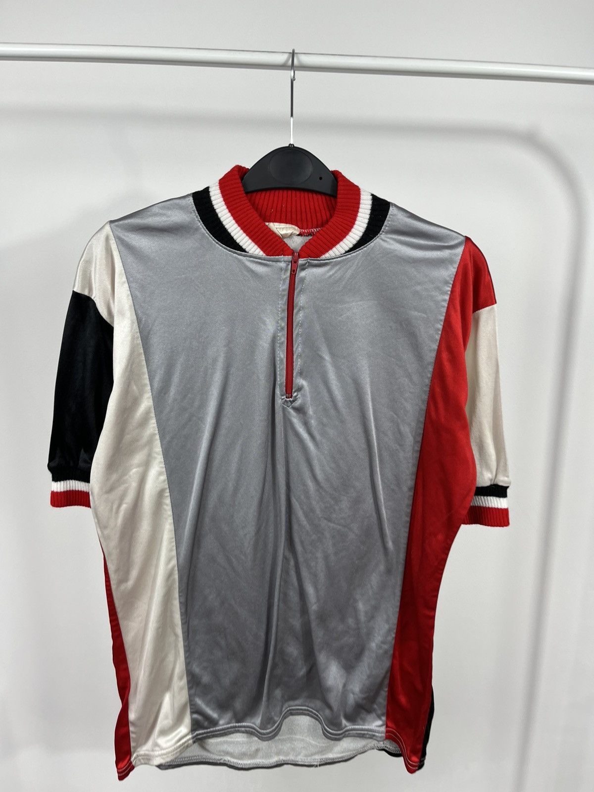 Other Vintage 80s Made in England Cycling Jersey Size L Red Black Size US L / EU 52-54 / 3 - 2 Thumbnail