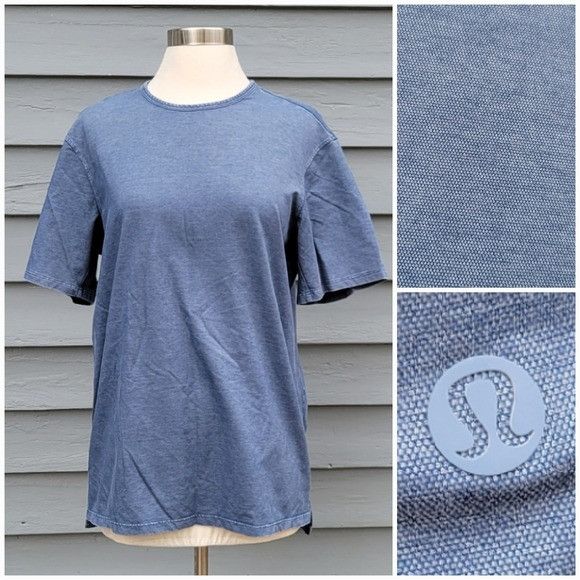 Lululemon Lululemon Commission Short Sleeve T-shirt River Blue Enzyme Size US M / EU 48-50 / 2 - 2 Thumbnail