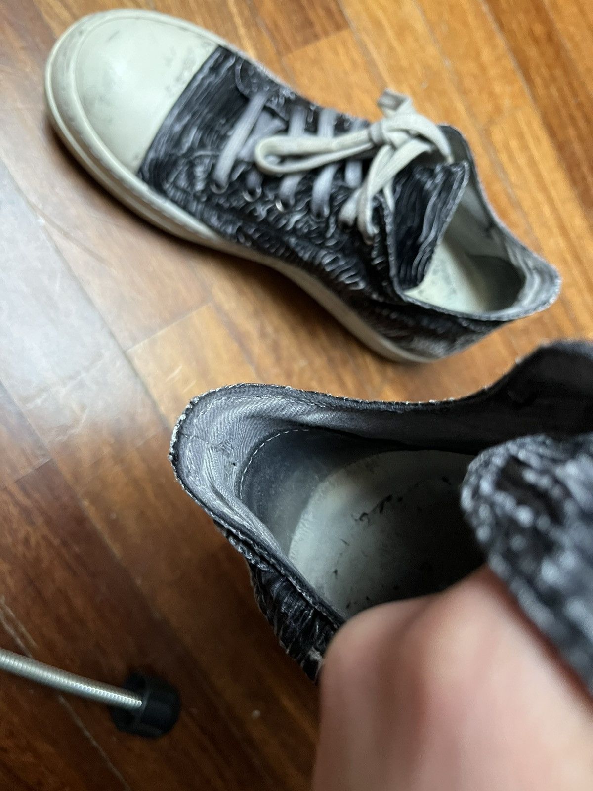 Rick Owens Drkshdw Rick Owens Ramones low top sneakers Size US 7 / EU 40 - 8 Thumbnail