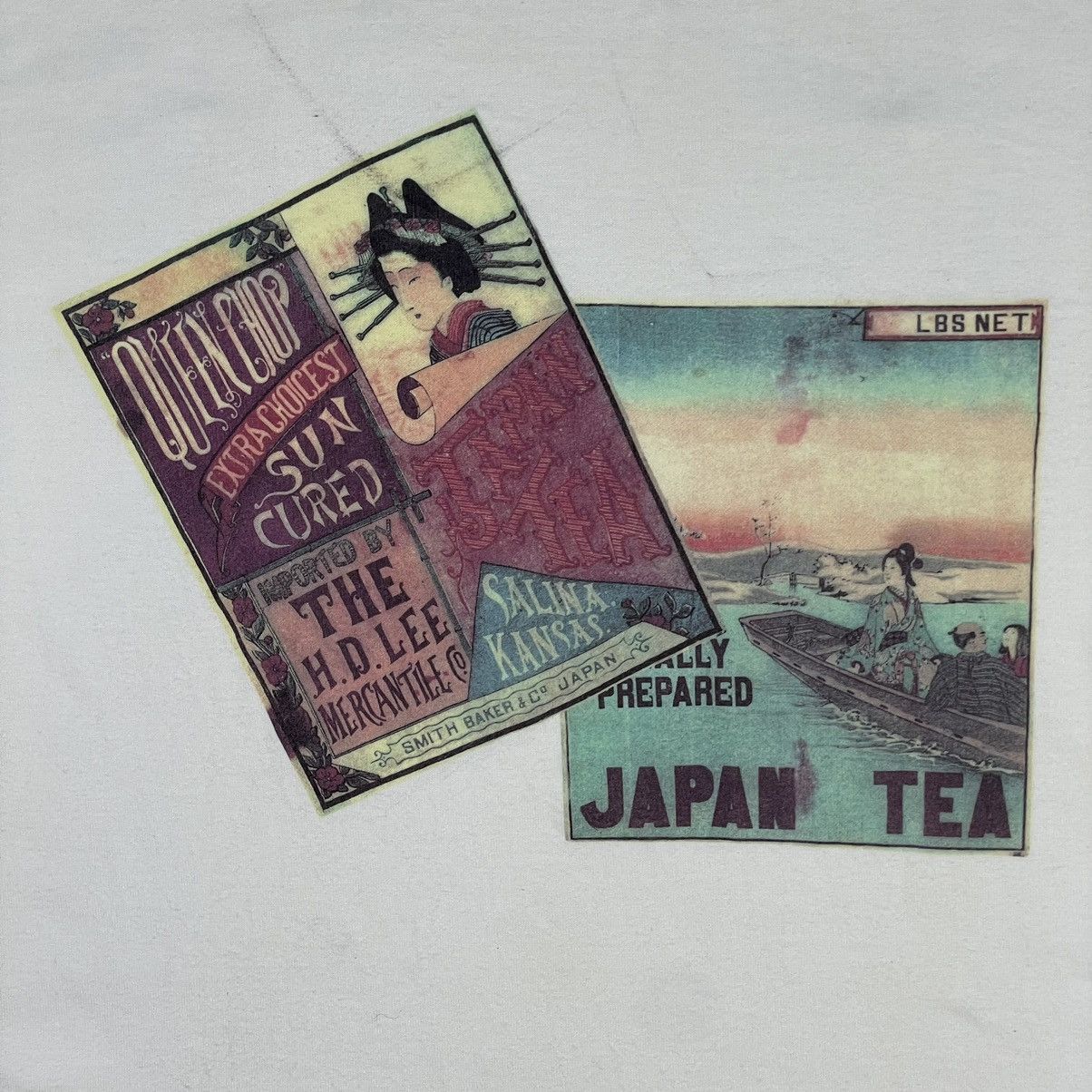 Vintage Vintage Japanese Ranji Green Tea Tee Size US L / EU 52-54 / 3 - 14 Thumbnail