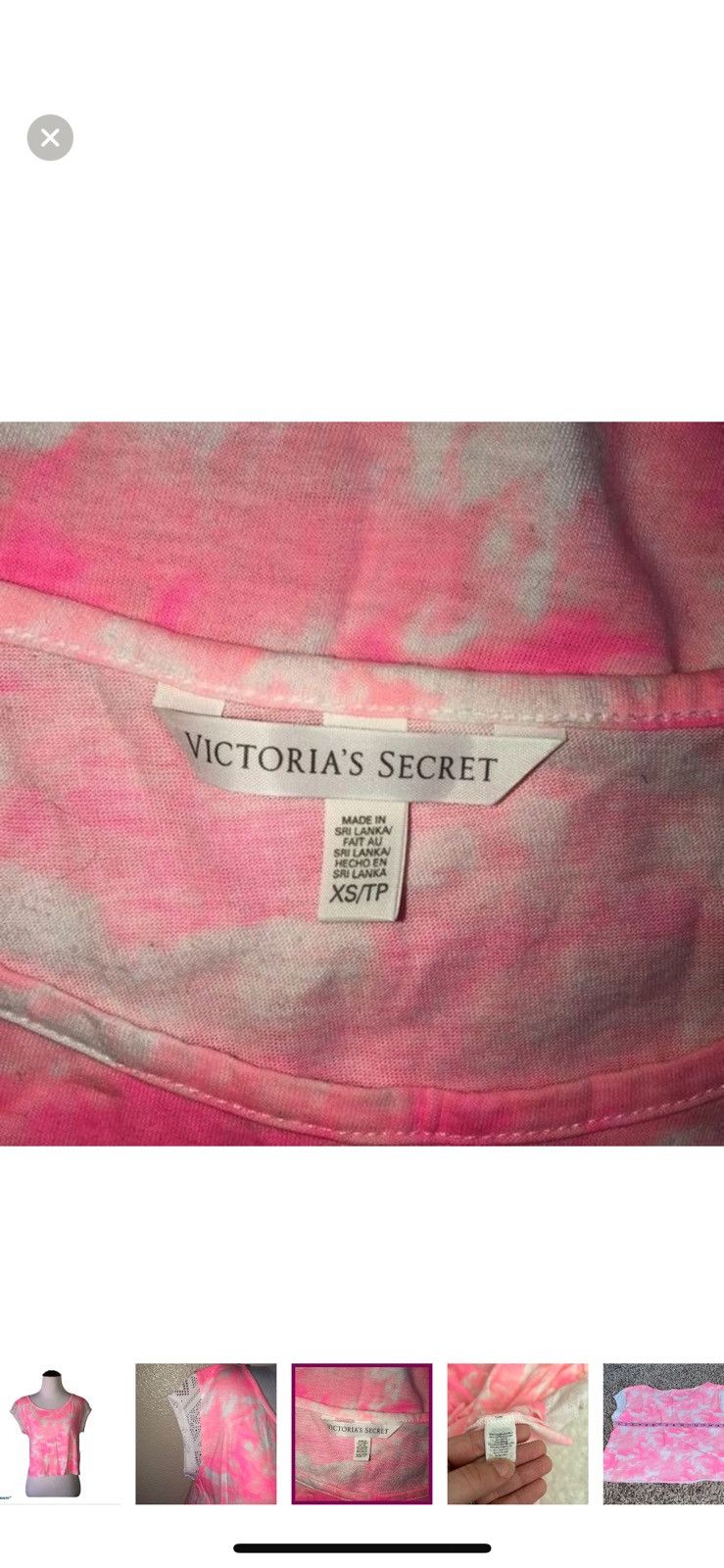 Victoria's Secret Victoria’s Secret XS tie dye crop top Size XS / US 0-2 / IT 36-38 - 3 Thumbnail