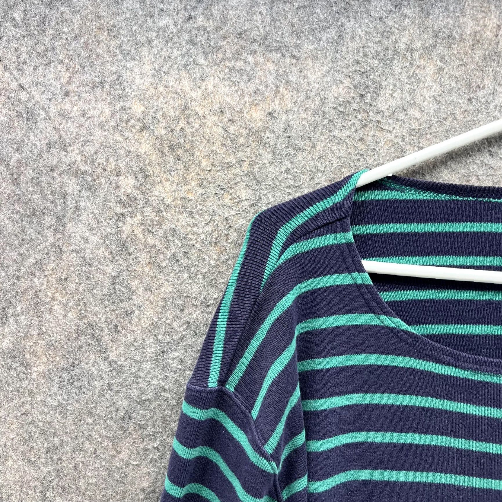 Vintage VINTAGE LL Bean Shirt Women XL Blue Striped Fleece Knit Top Regular Size XL / US 12-14 / IT 48-50 - 7 Thumbnail