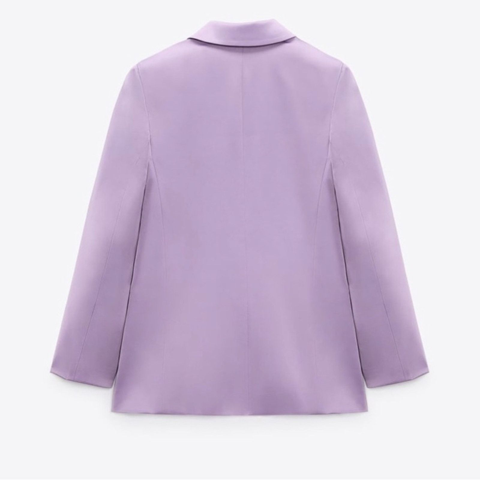 Zara ZARA SATIN EFFECT BLAZER LILAC Size XS / US 0-2 / IT 36-38 - 5 Thumbnail