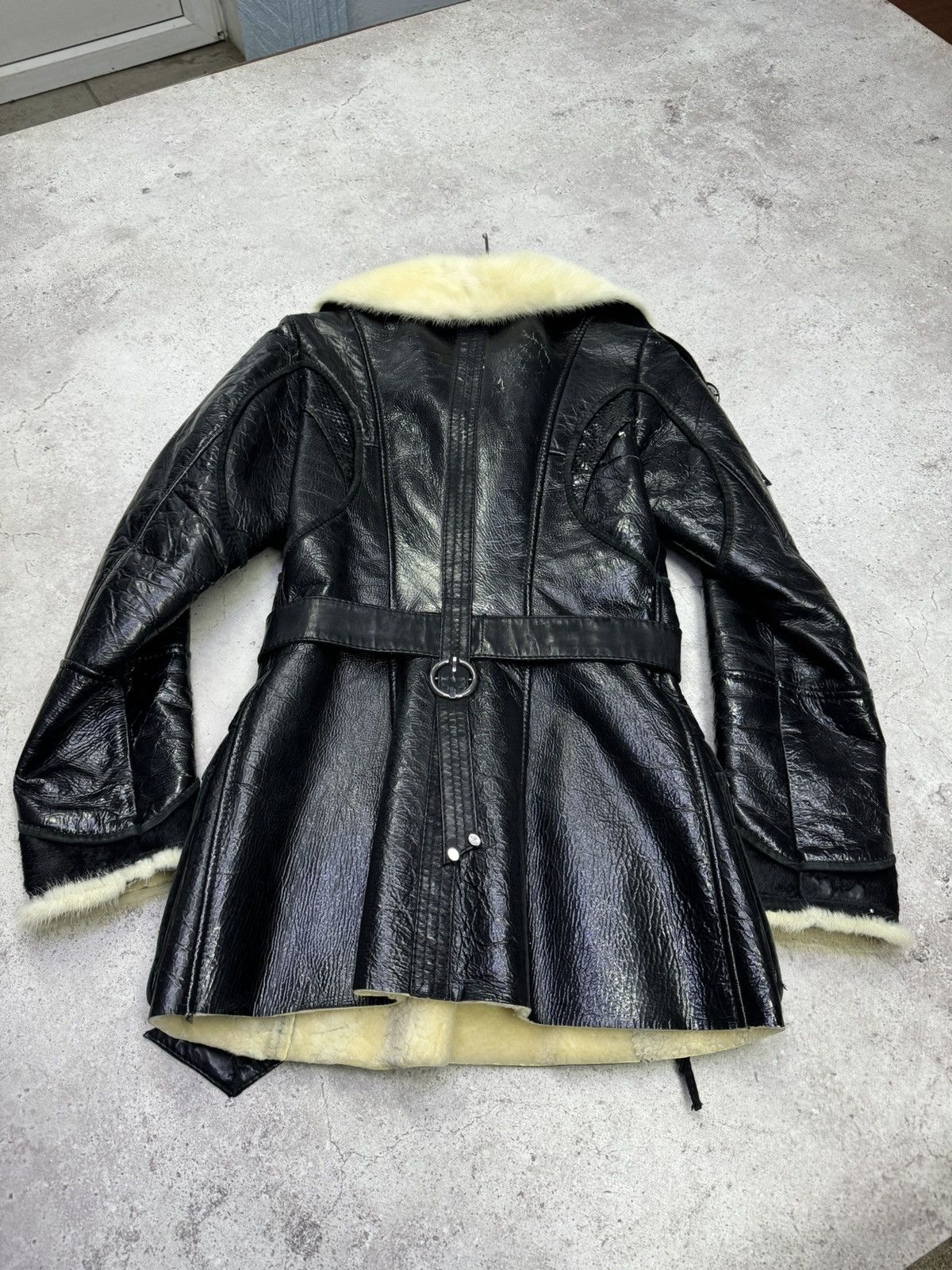 14th Addiction Vintage Patent Leather Bandage Fur Jacket Size US S / EU 44-46 / 1 - 6 Thumbnail