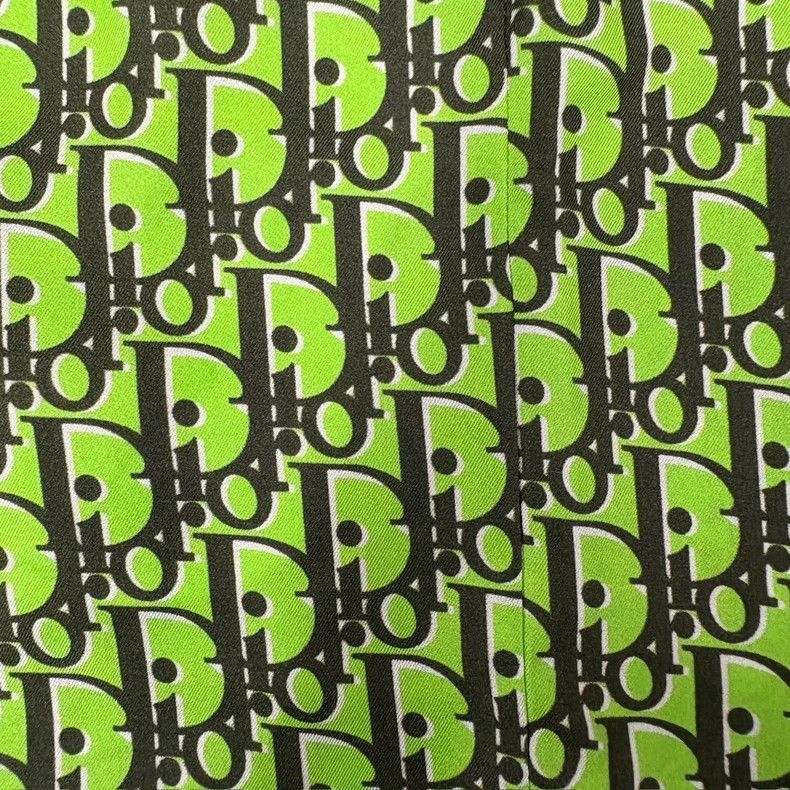 Dior Green Printed Silk Shorts Size 48-2506 Size US 44 / EU 60 - 3 Thumbnail