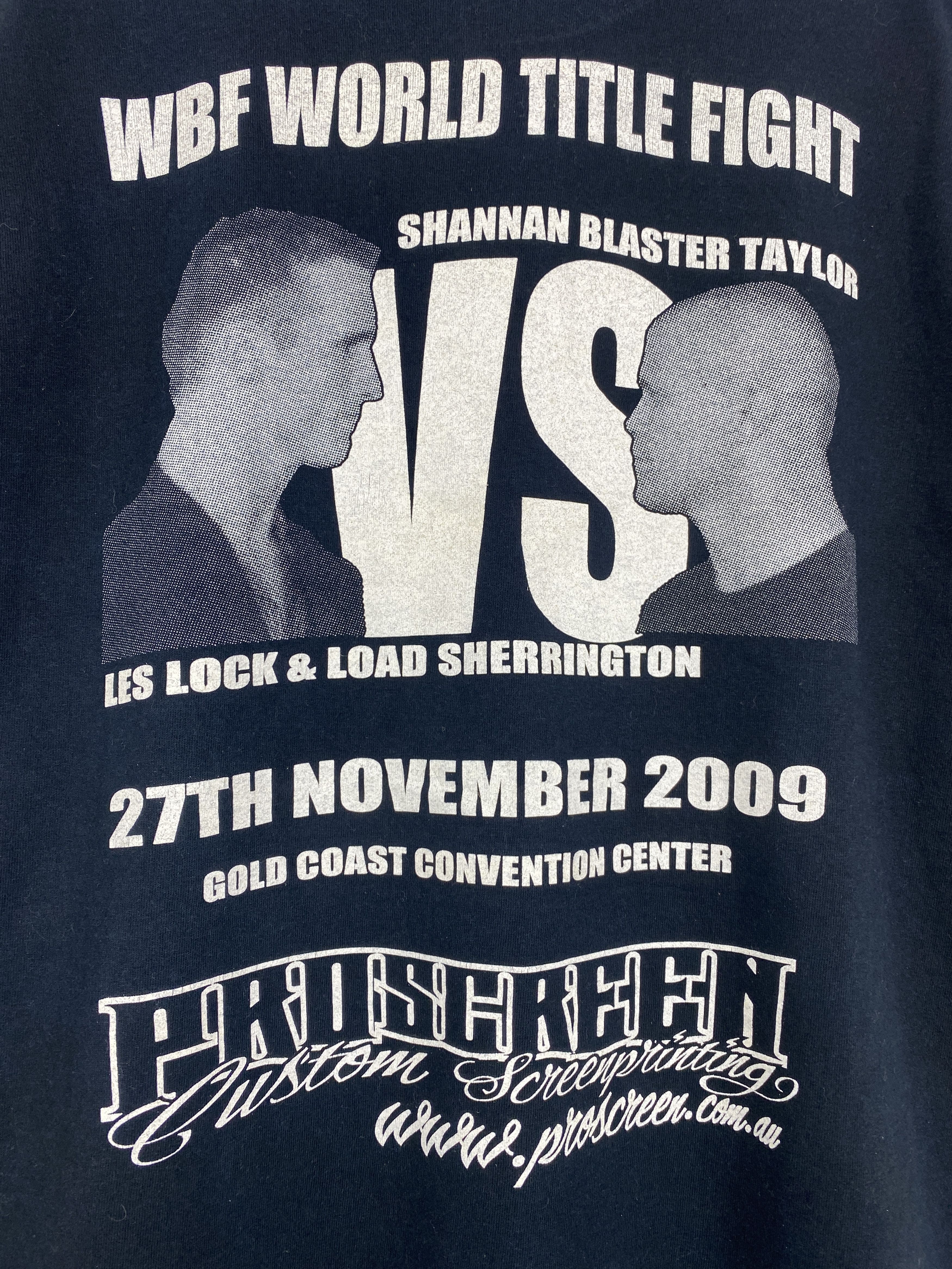 Vintage Vintage WBF World Title Fight Printed Tee TA0600 Size US XL / EU 56 / 4 - 5 Thumbnail