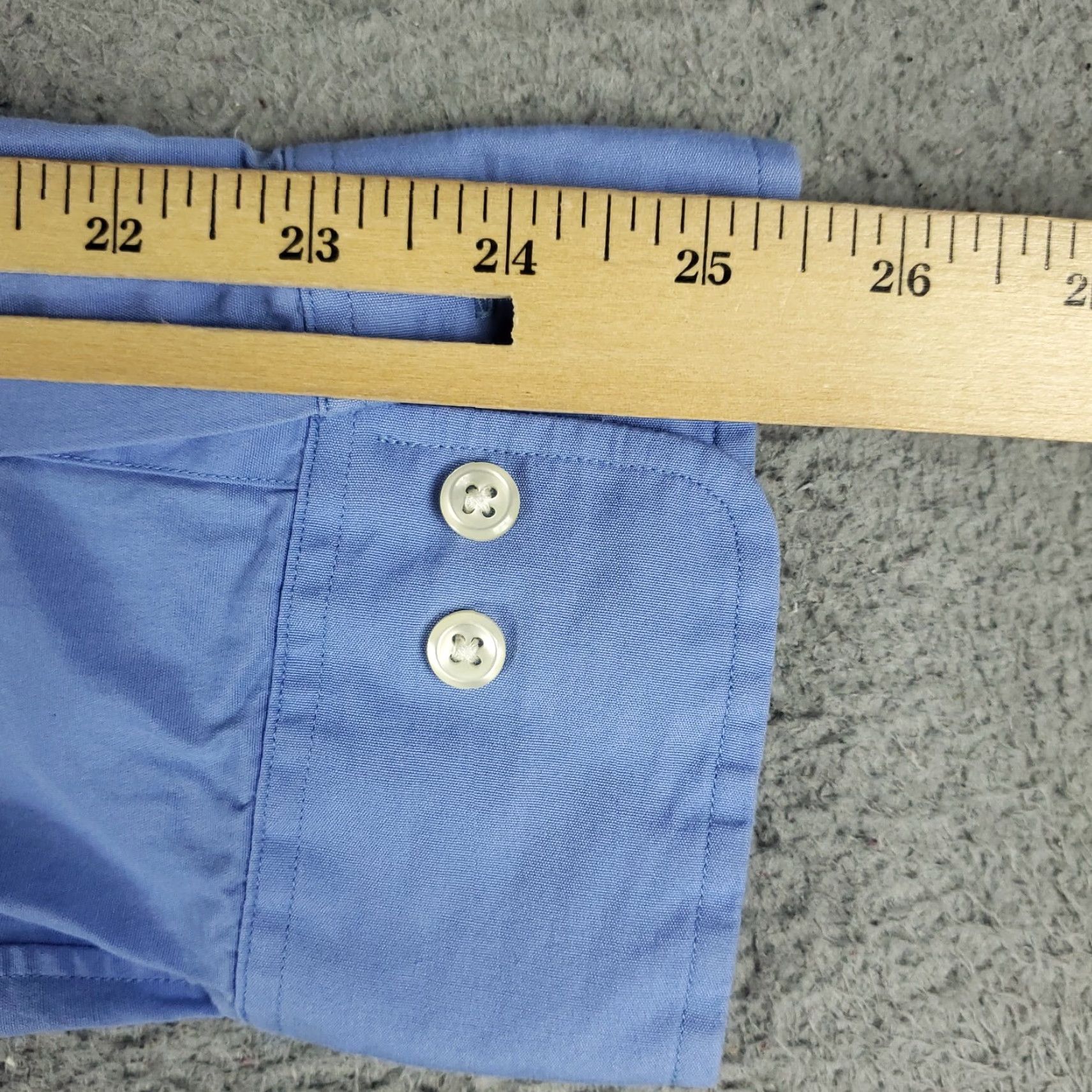 Ralph Lauren Ralph Lauren Dress Shirt Mens 16 Blue Long Sleeve Button-Up Cotton Woven Non-Iron Classic Regular Genders Mens Size 42R - 6 Thumbnail