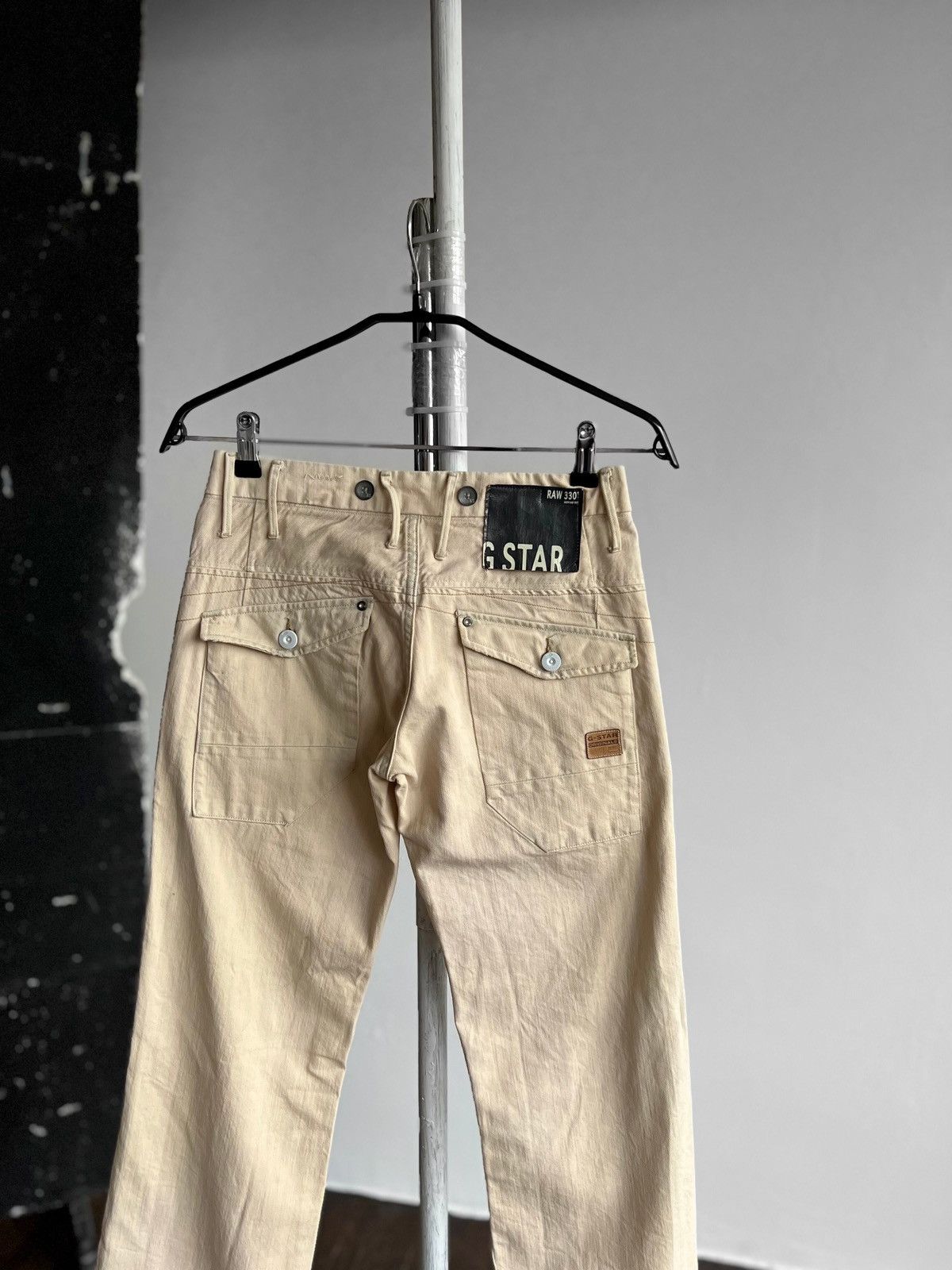 G-Star G-Star Raw Womens Beige Lock Loose Ice Twill Denim Jeans Y2K Size 27" / US 4 / IT 40 - 2 Thumbnail