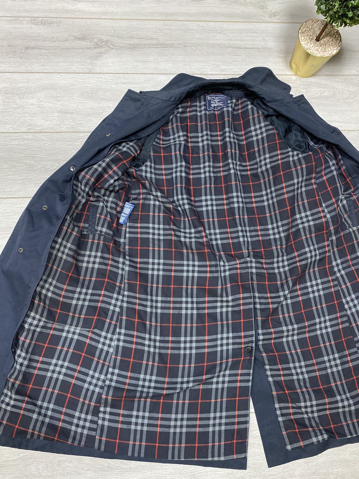 Burberry Burberry vintage trench jacket dark nova check blue Size US M / EU 48-50 / 2 - 5 Thumbnail