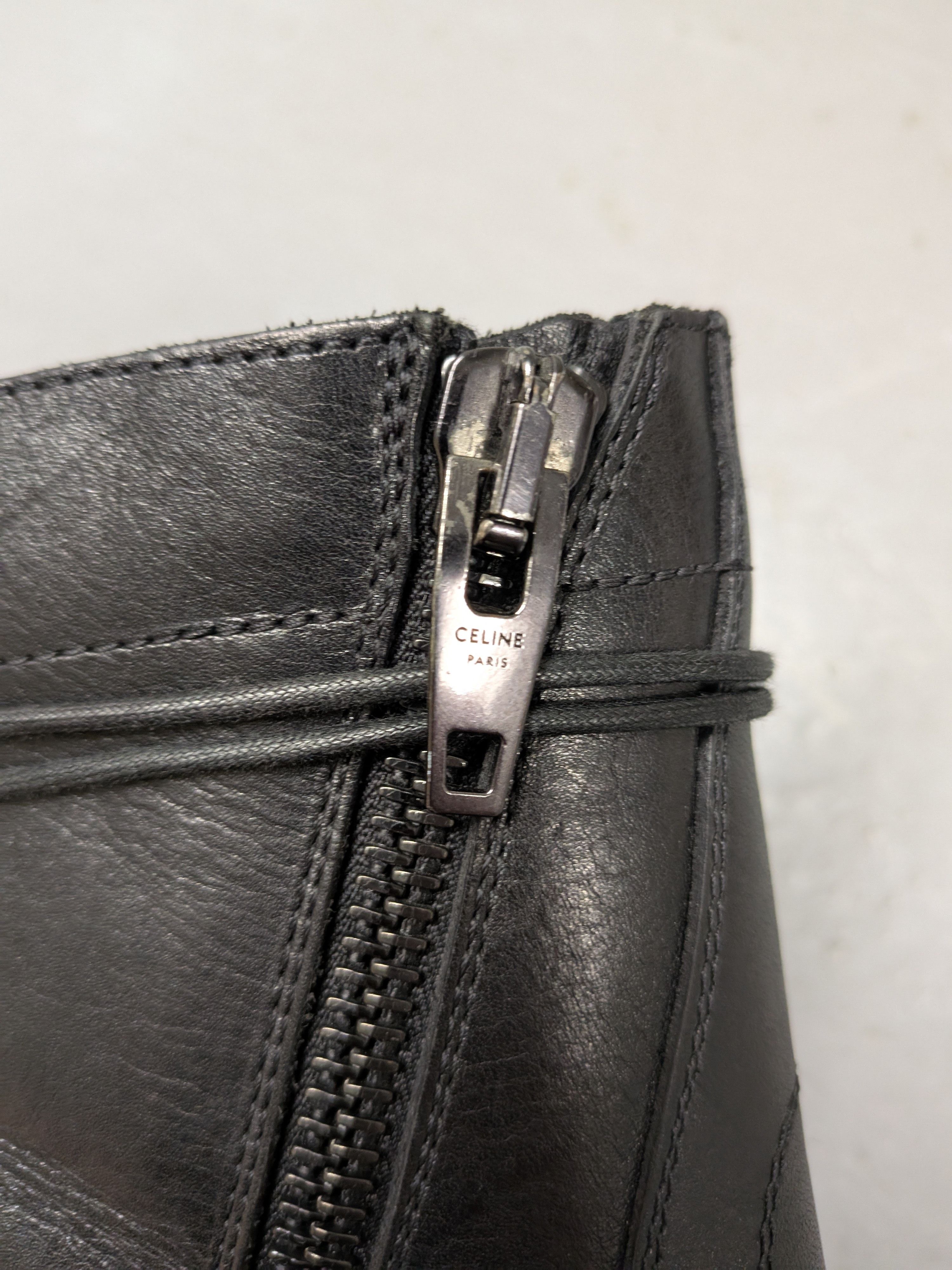 Celine × Hedi Slimane Celine Metal Tip Ranger Combat Boots Size US 12 / EU 45 - 7 Thumbnail