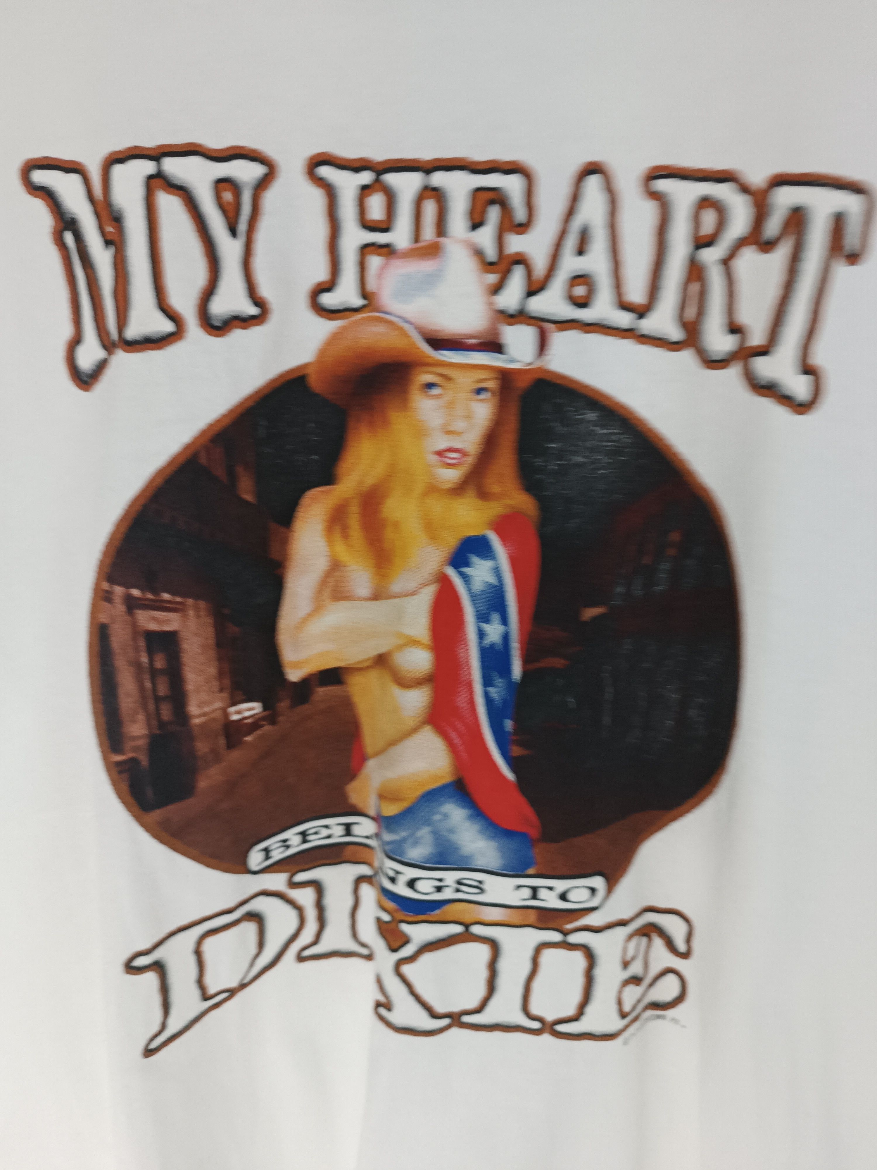 Vintage VINTAGE MY HEART BELONGS TO DIXIE SEXY ADULT LYNYRD SKYNYRD Size US L / EU 52-54 / 3 - 9 Thumbnail