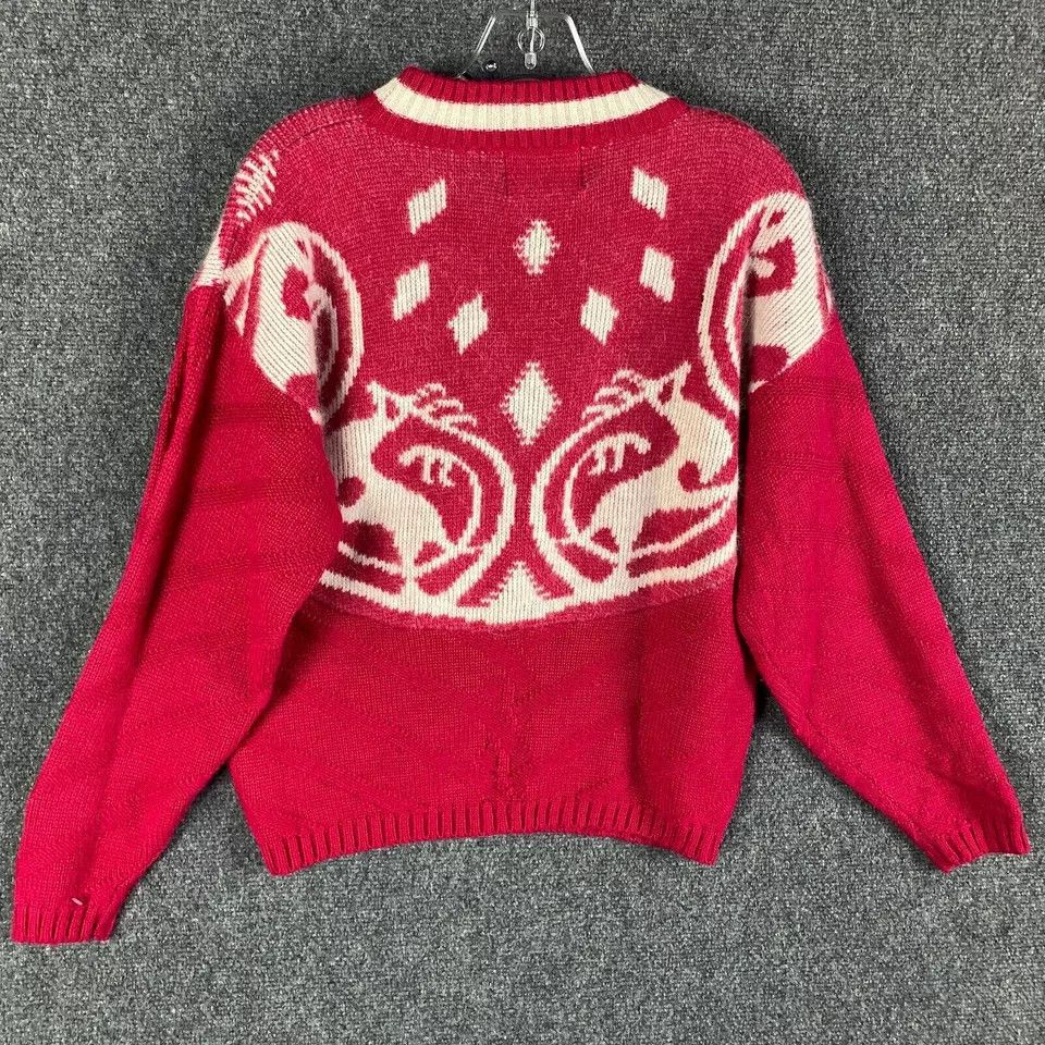 Other Tyrolia Skiwear Sweater Women's M Pink Knit Wool Acrylic Size M / US 6-8 / IT 42-44 - 7 Thumbnail