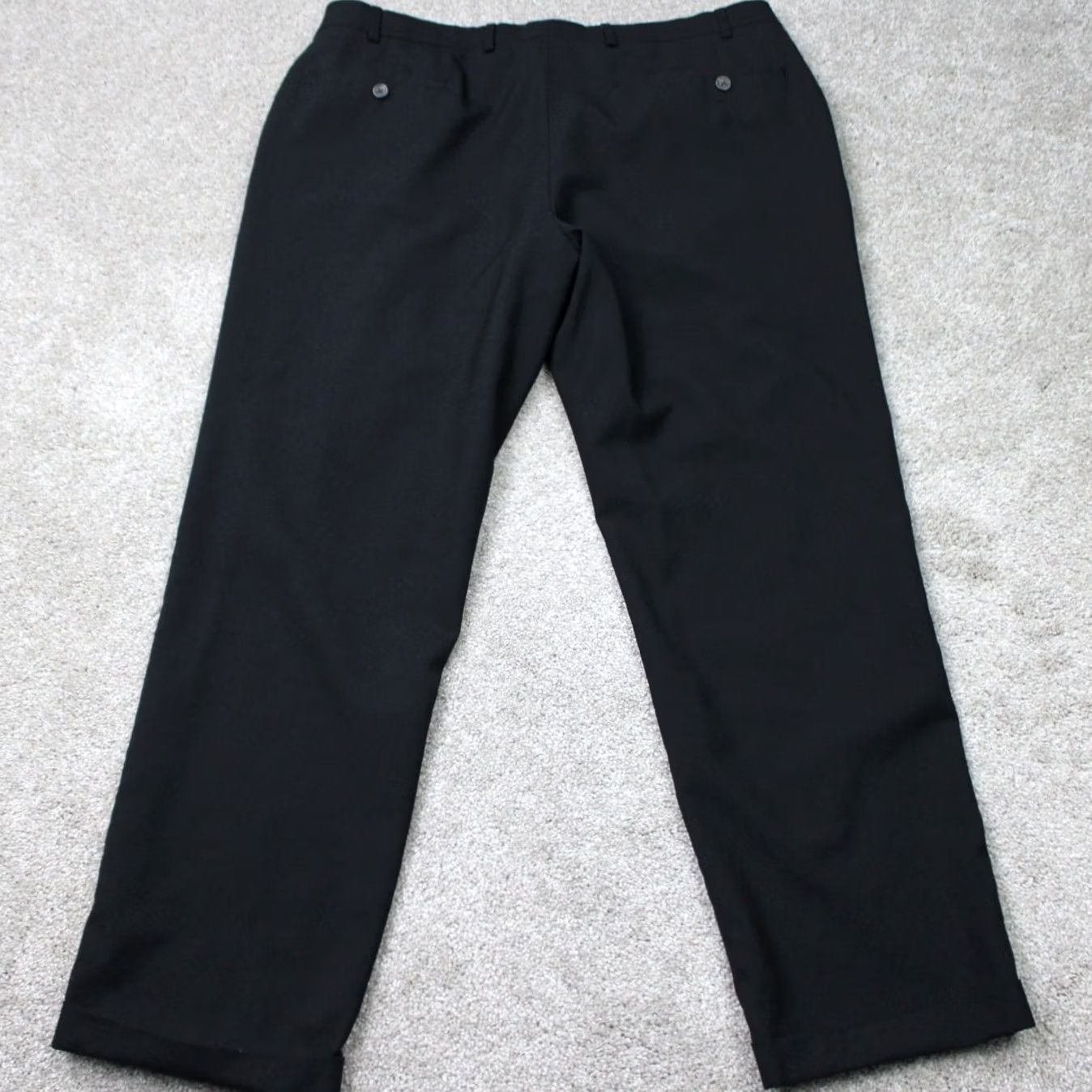 Ralph Lauren LAUREN Ralph Lauren Pants Men 38 x 30 Black Wool Pleated Cuffed Regular Fit Dress Pants Size US 38 / EU 54 - 6 Thumbnail
