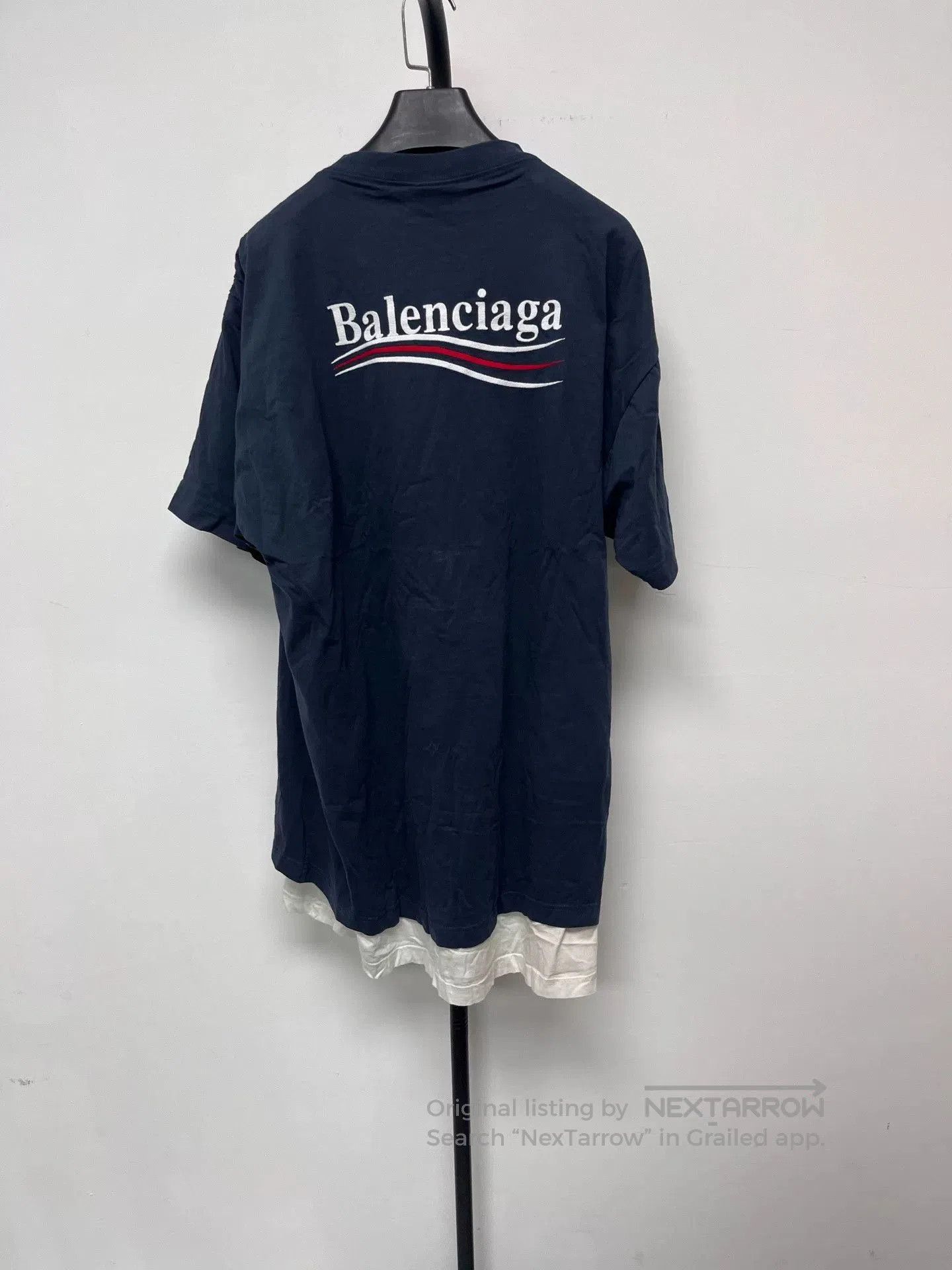 Balenciaga Balenciaga Cotton Double Layer Oversized T-shirt. Size US M / EU 48-50 / 2 - 2 Thumbnail