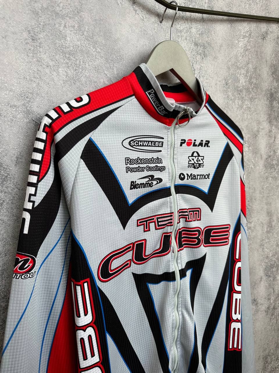 Other Team Cube Biemme Thermal Cycling Jersey Jacket Full Zip Bike Size US L / EU 52-54 / 3 - 3 Thumbnail