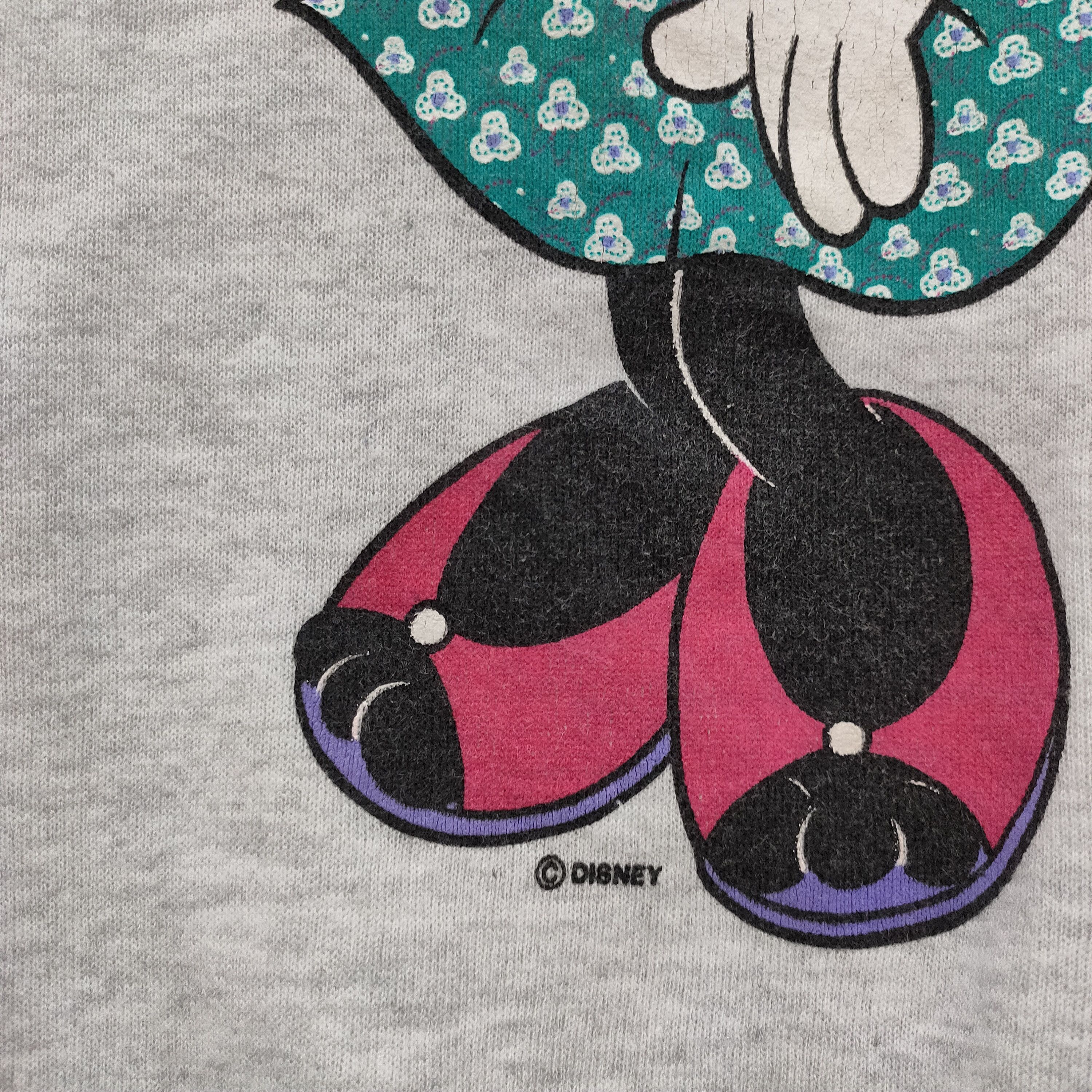 Disney Vintage Minnie Mouse California Grey Disney Pullover Size US L / EU 52-54 / 3 - 8 Thumbnail