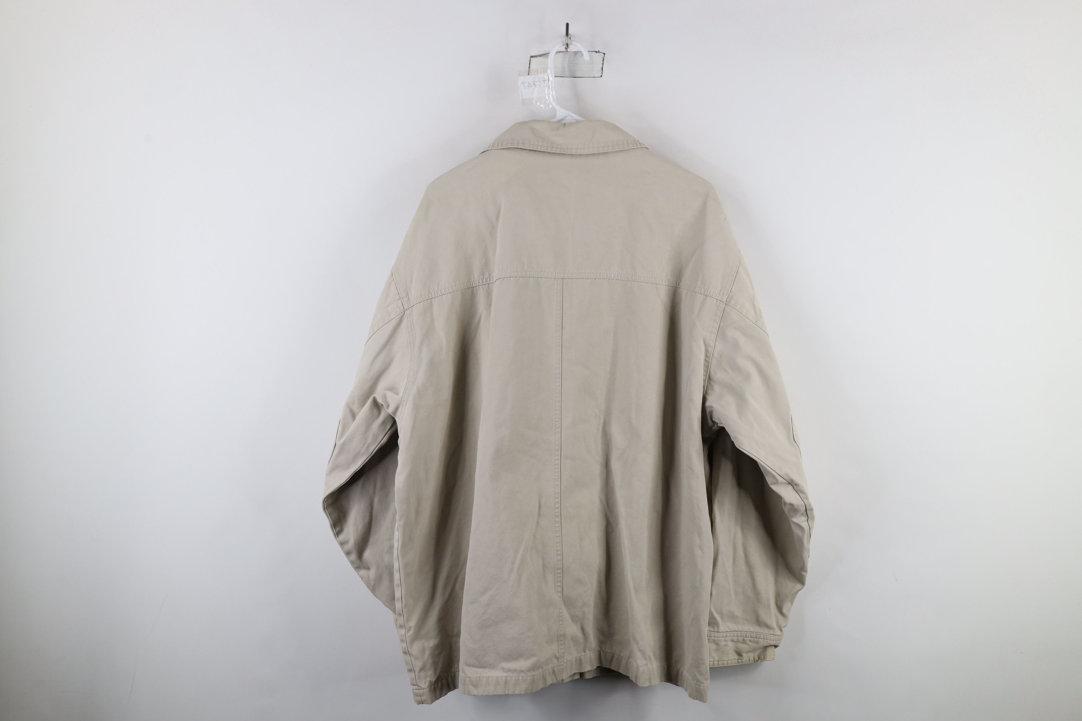 Eddie Bauer × Vintage Vintage Eddie Bauer Heavyweight Lined Full Zip Jacket Beige Size US L / EU 52-54 / 3 - 16 Thumbnail