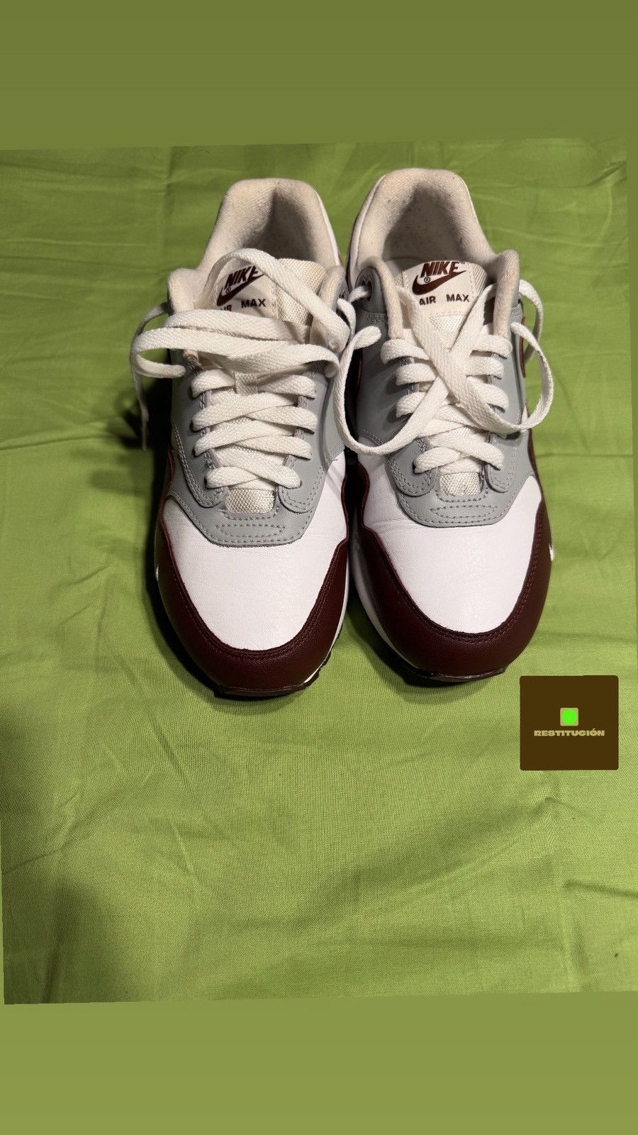 Nike Nike Air Max 1 PRM Mystic Dates White Brown Grey Size US 8 / EU 41 - 1 Thumbnail