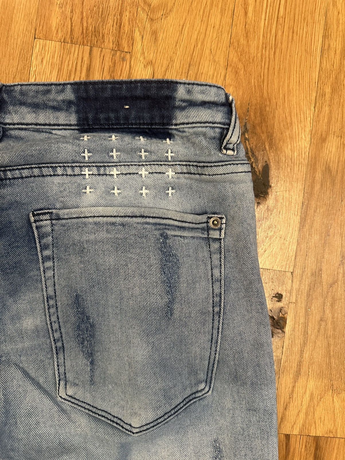 Ksubi Ksubi Distressed Blue Denim Jeans Size 31 Size US 31 - 5 Thumbnail