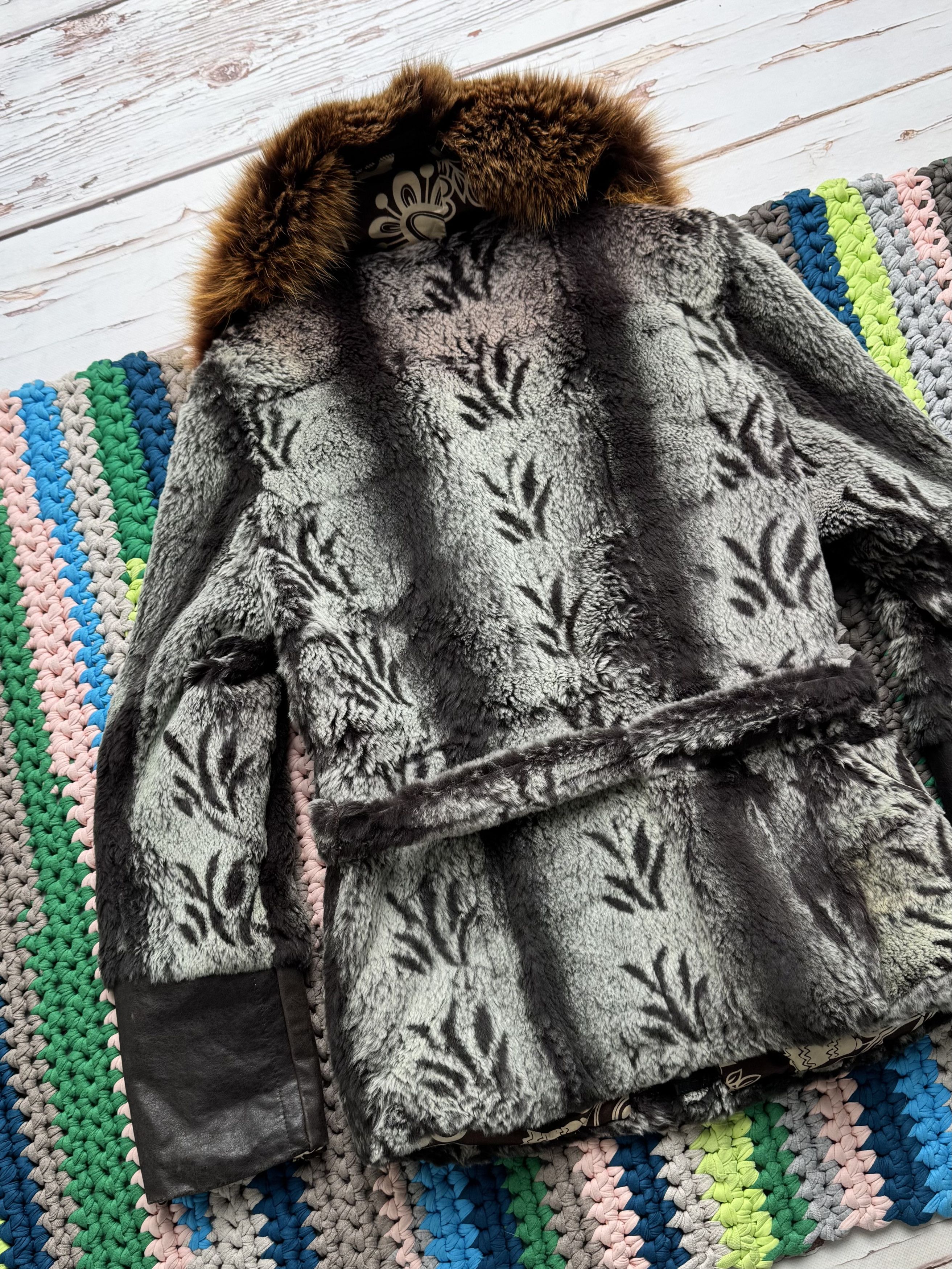 Japanese Brand Vintage Real Fur Jacket With Belt (D15) Size S / US 4 / IT 40 - 14 Thumbnail