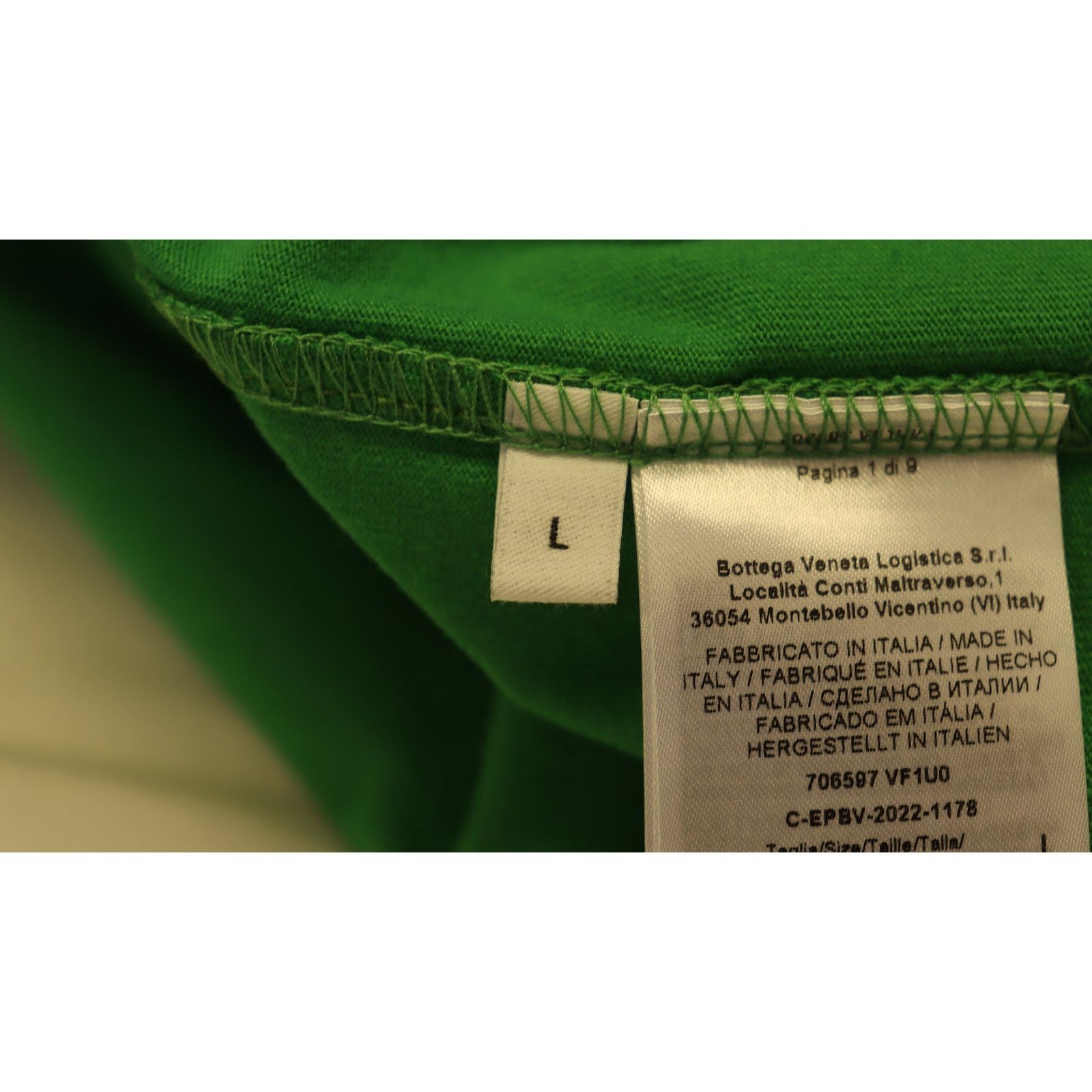 Bottega Veneta o1rshd1 T-Shirt in Parakeet Size US L / EU 52-54 / 3 - 7 Thumbnail