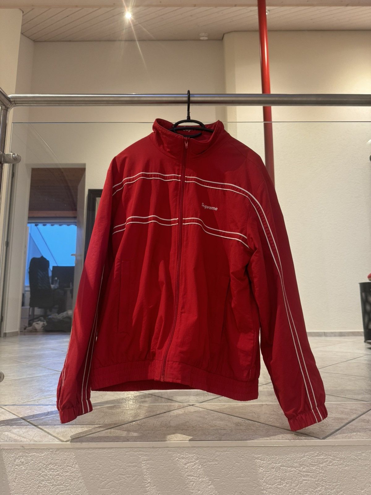 Supreme Supreme Piping Track Jacket Red Size US M / EU 48-50 / 2 - 2 Thumbnail