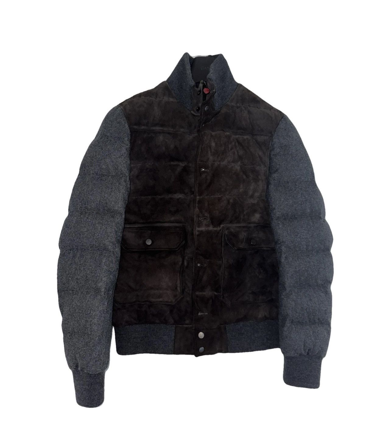 Kiton Suede and wool puffer jacket size IT48 Size US M / EU 48-50 / 2 - 2 Thumbnail