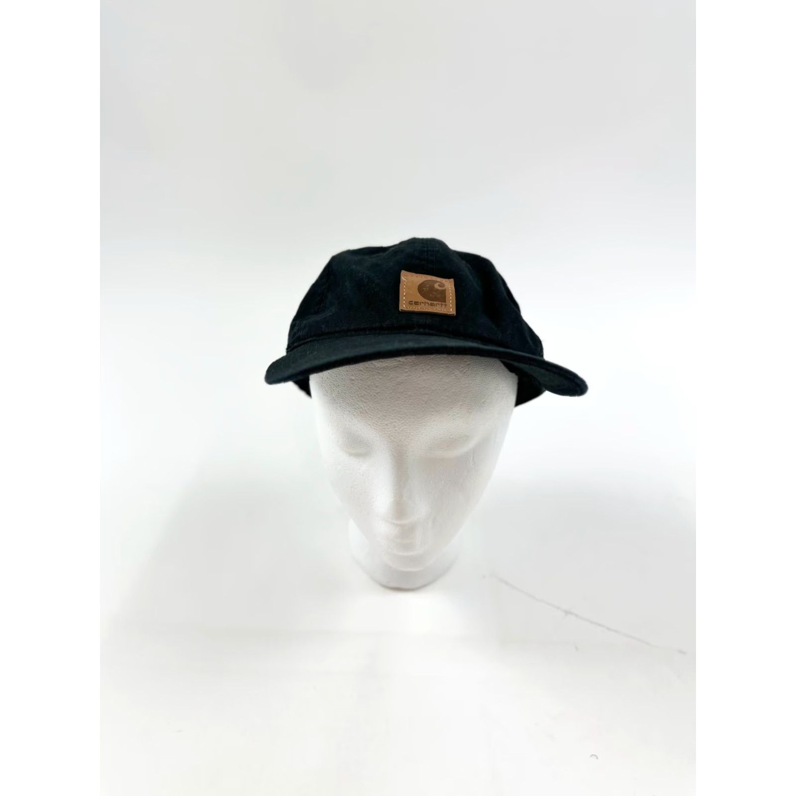 Carhartt Carhartt Mens Hat OS Black Patch Logo Adjustable Strapback AH0289 Workwear Cap Baseball Cap Outdoor Canvas 100% Cotton Lightweight Size ONE SIZE - 2 Thumbnail