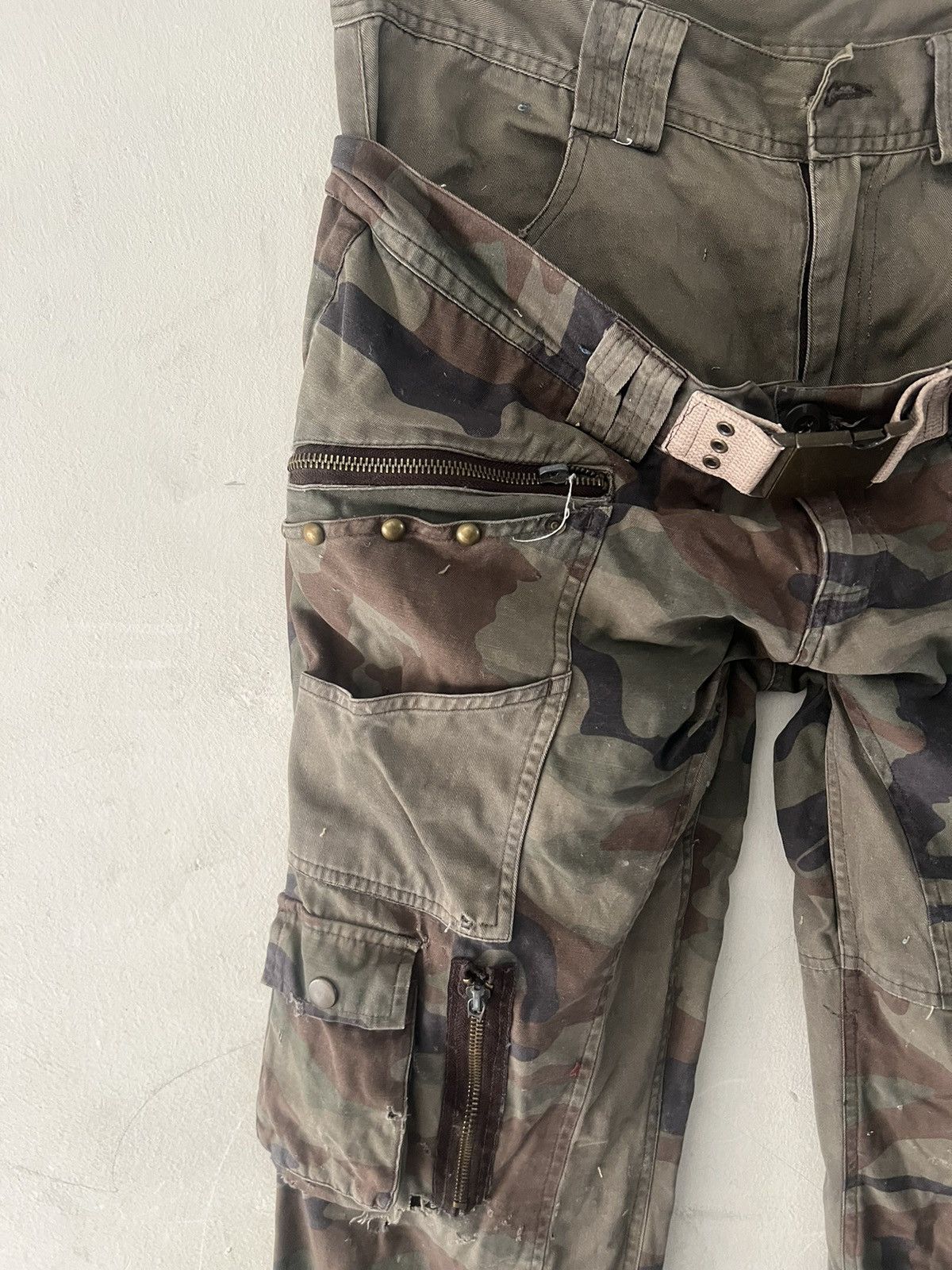 Japanese Brand × Vintage THRASHED🔥CAMO DOUBLE WAIST 3D CAMO PANT Size US 30 / EU 46 - 8 Thumbnail