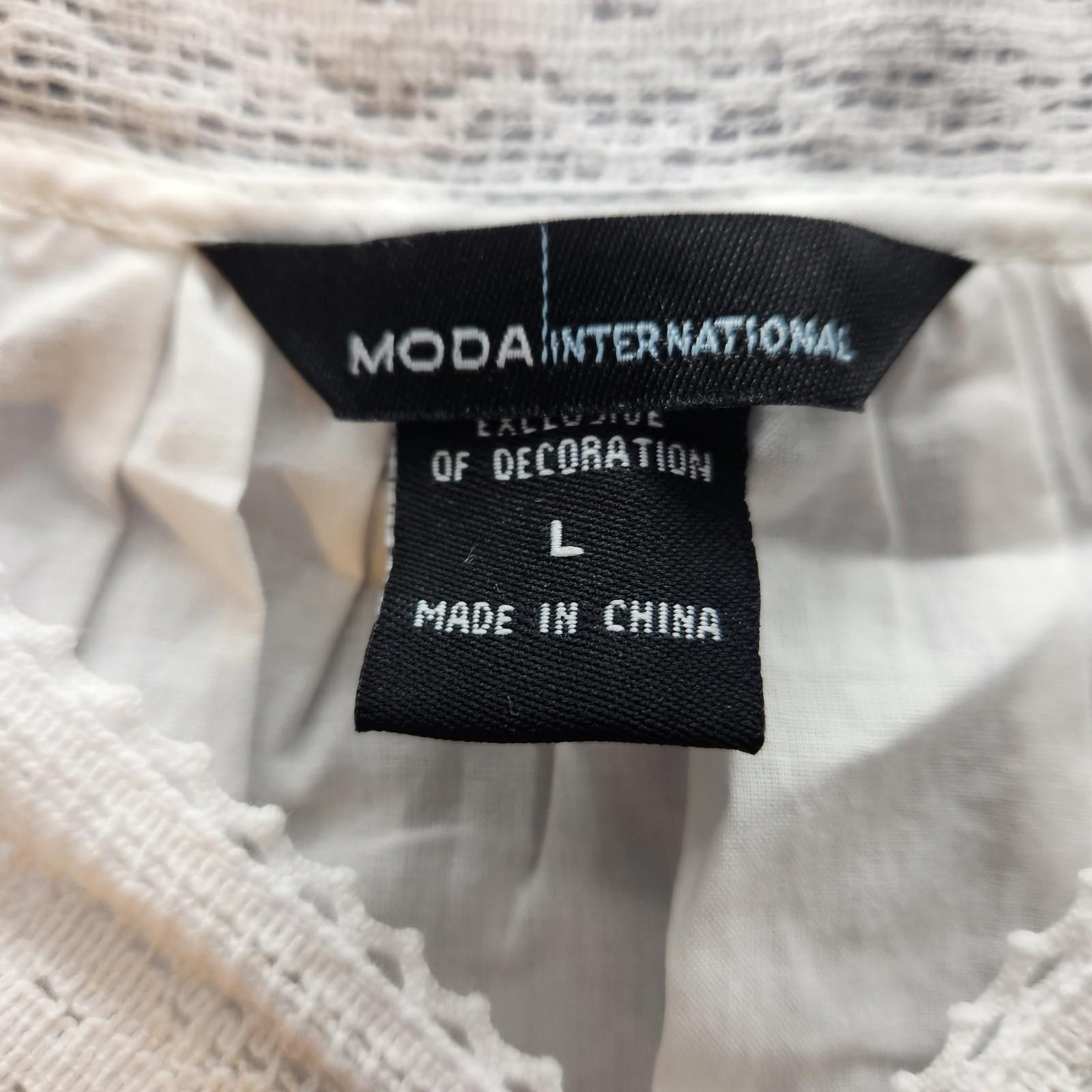 Club Monaco Moda International Lace Accented Tank White Size Large NWT Size L / US 10 / IT 46 - 6 Thumbnail