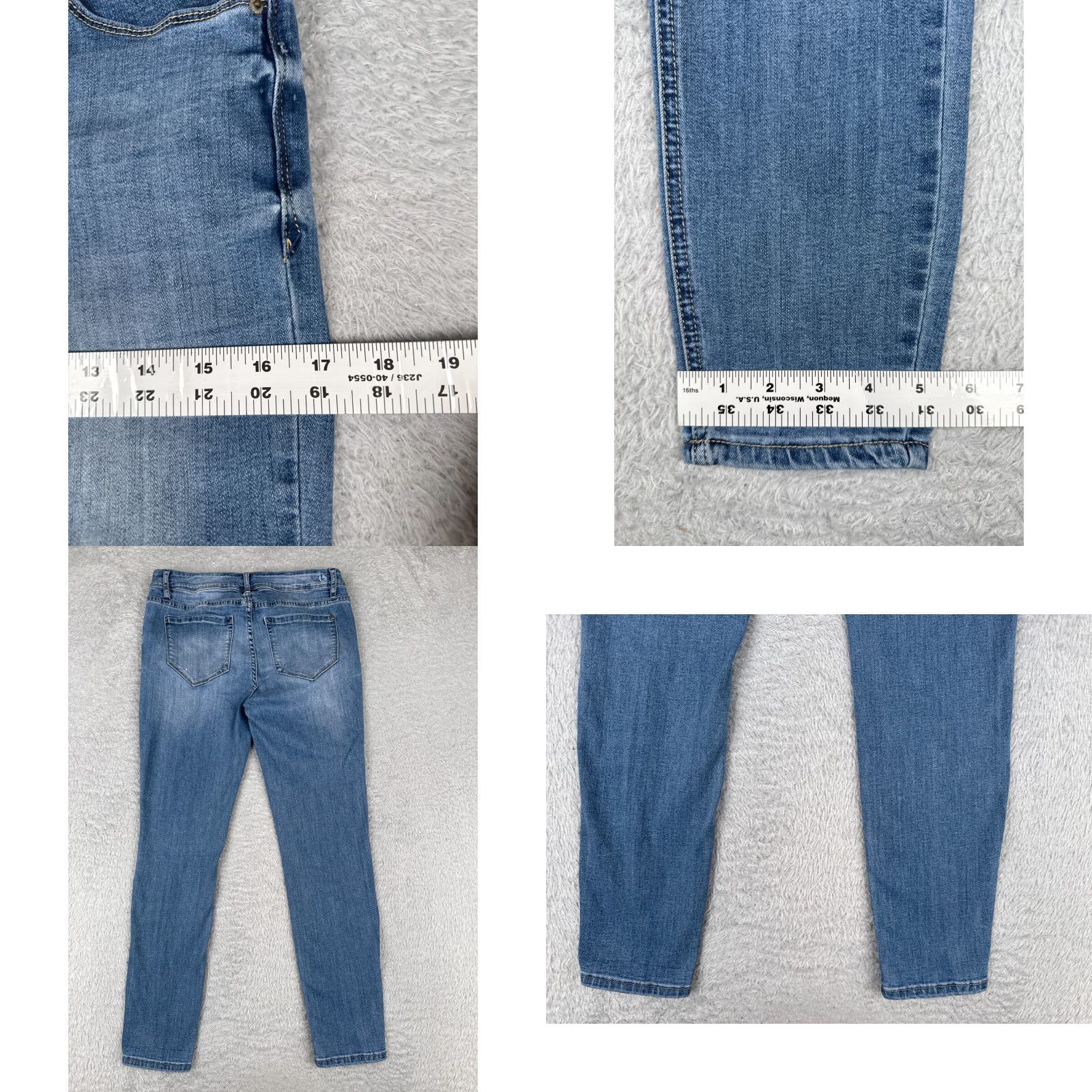 Vintage Kensie Jeans Womens Jeans 30 Blue Denim Distressed Ankle Mid Rise 30x27 Size 30" / US 8 / IT 44 - 9 Thumbnail