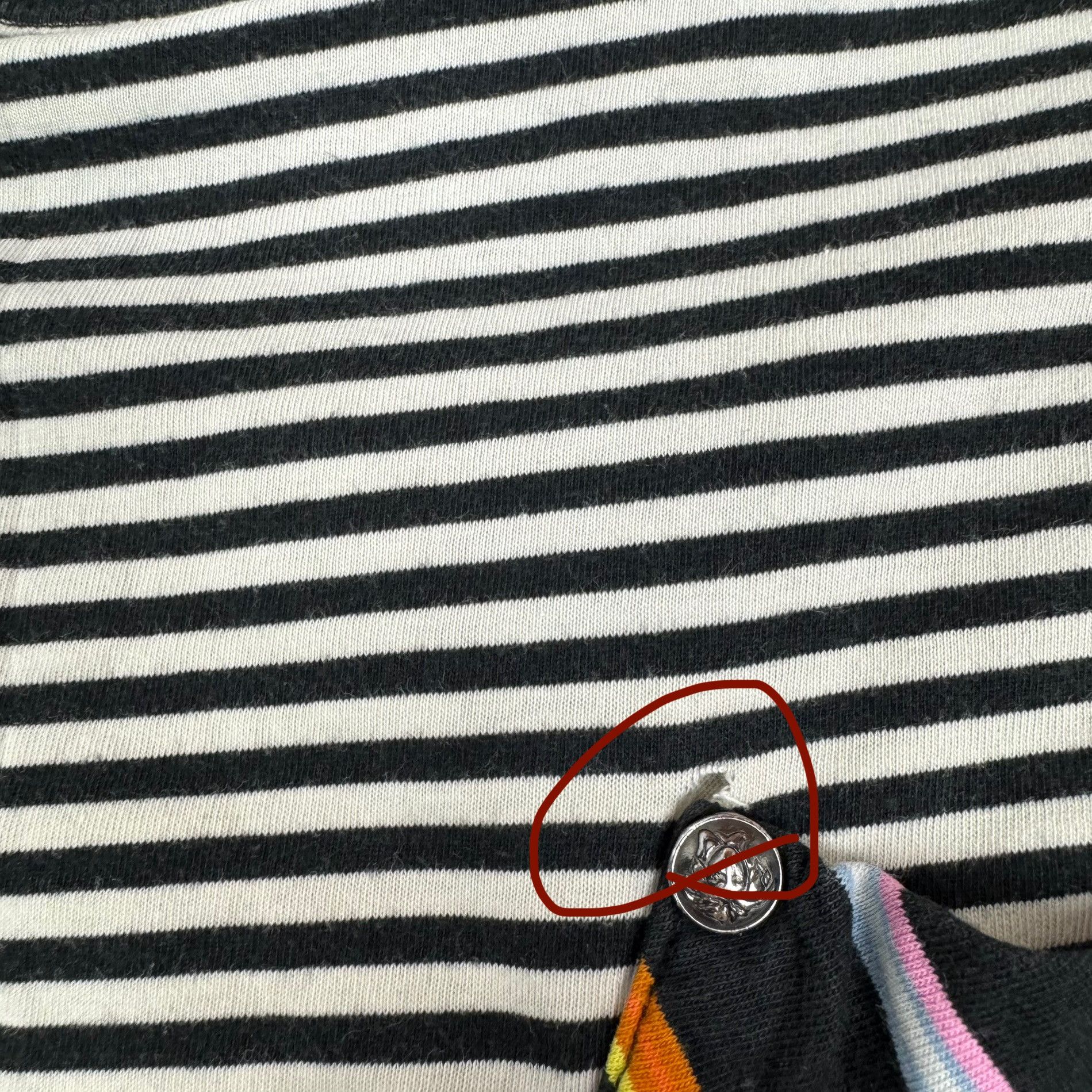 Versace Versace Jeans Couture Men Black White Striped Casual T-Shirt Size US M / EU 48-50 / 2 - 9 Thumbnail