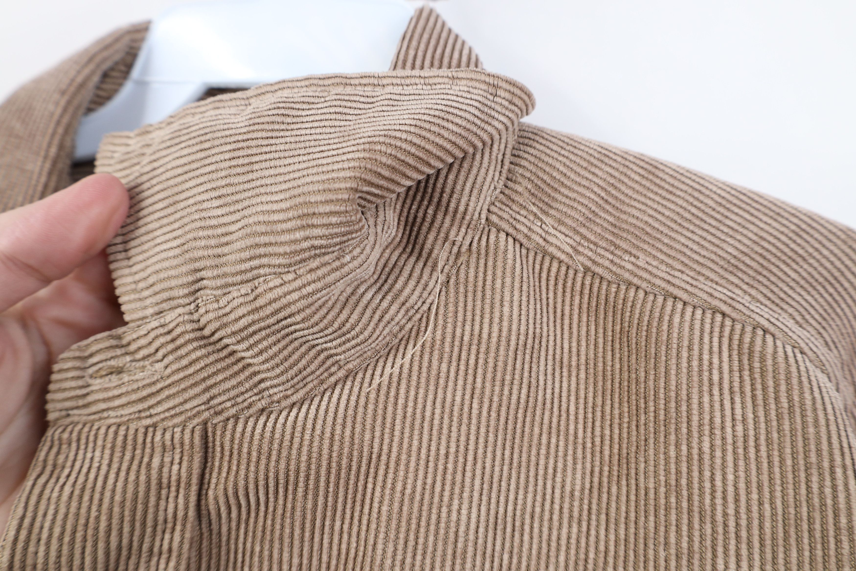 Vintage Vintage 90s Streetwear Pocket Corduroy Collared Button Shirt Size US L / EU 52-54 / 3 - 11 Thumbnail