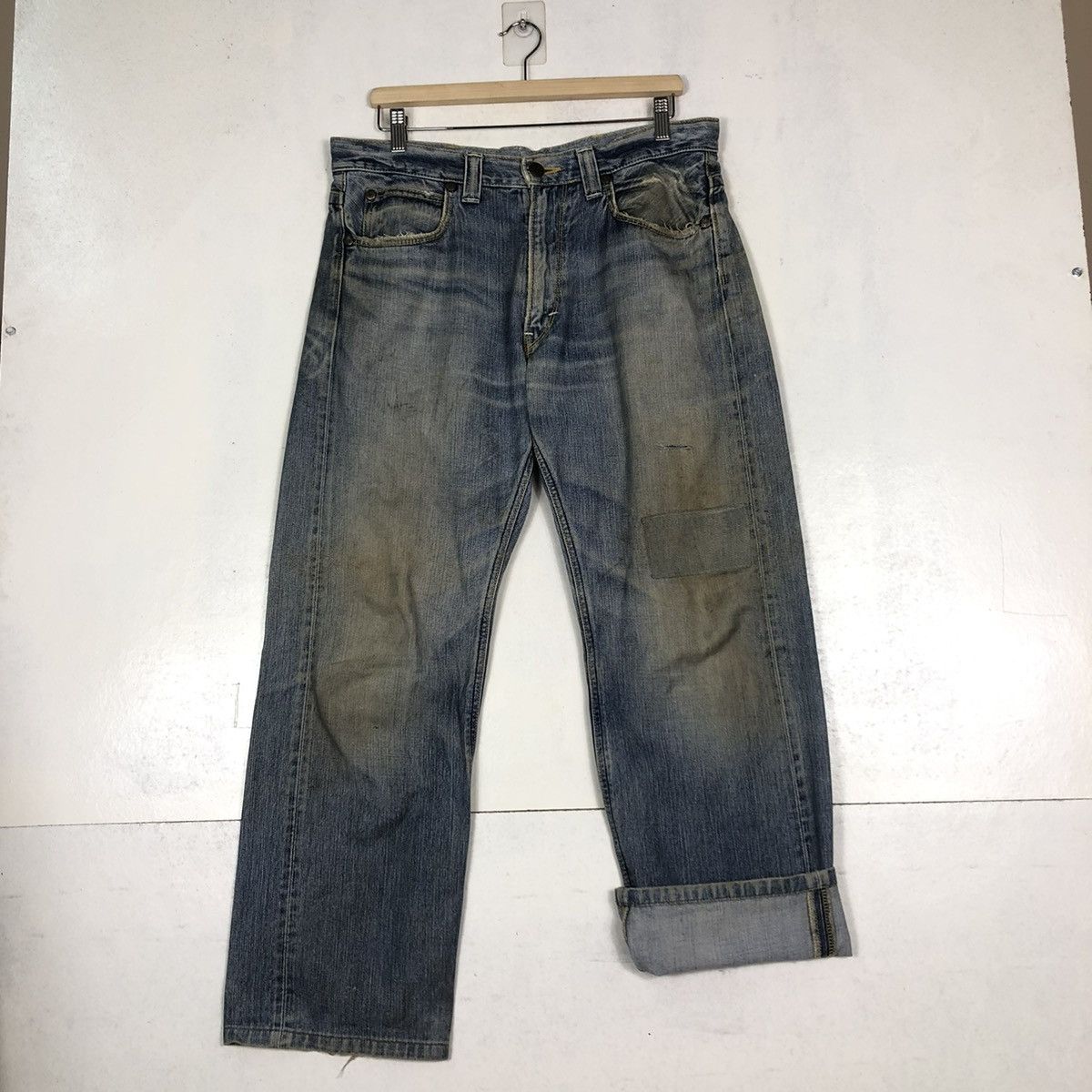 Japanese Brand 🔥VINTAGE SELVEDGES DENIM JEANS LEE USA Size US 34 / EU 50 - 11 Thumbnail