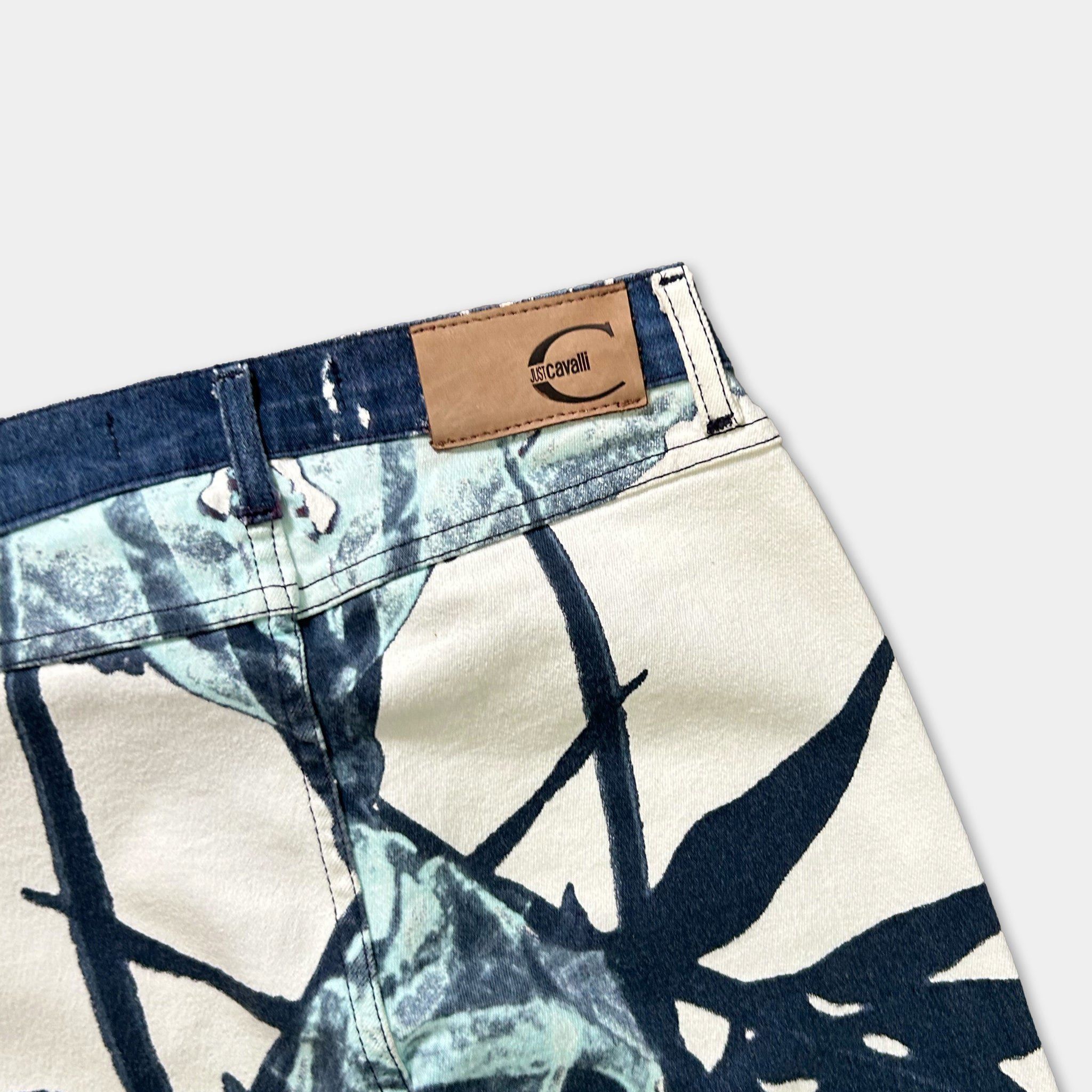 Just Cavalli Just Cavalli 00's Floral Print Jeans Size 27" / US 4 / IT 40 - 4 Thumbnail