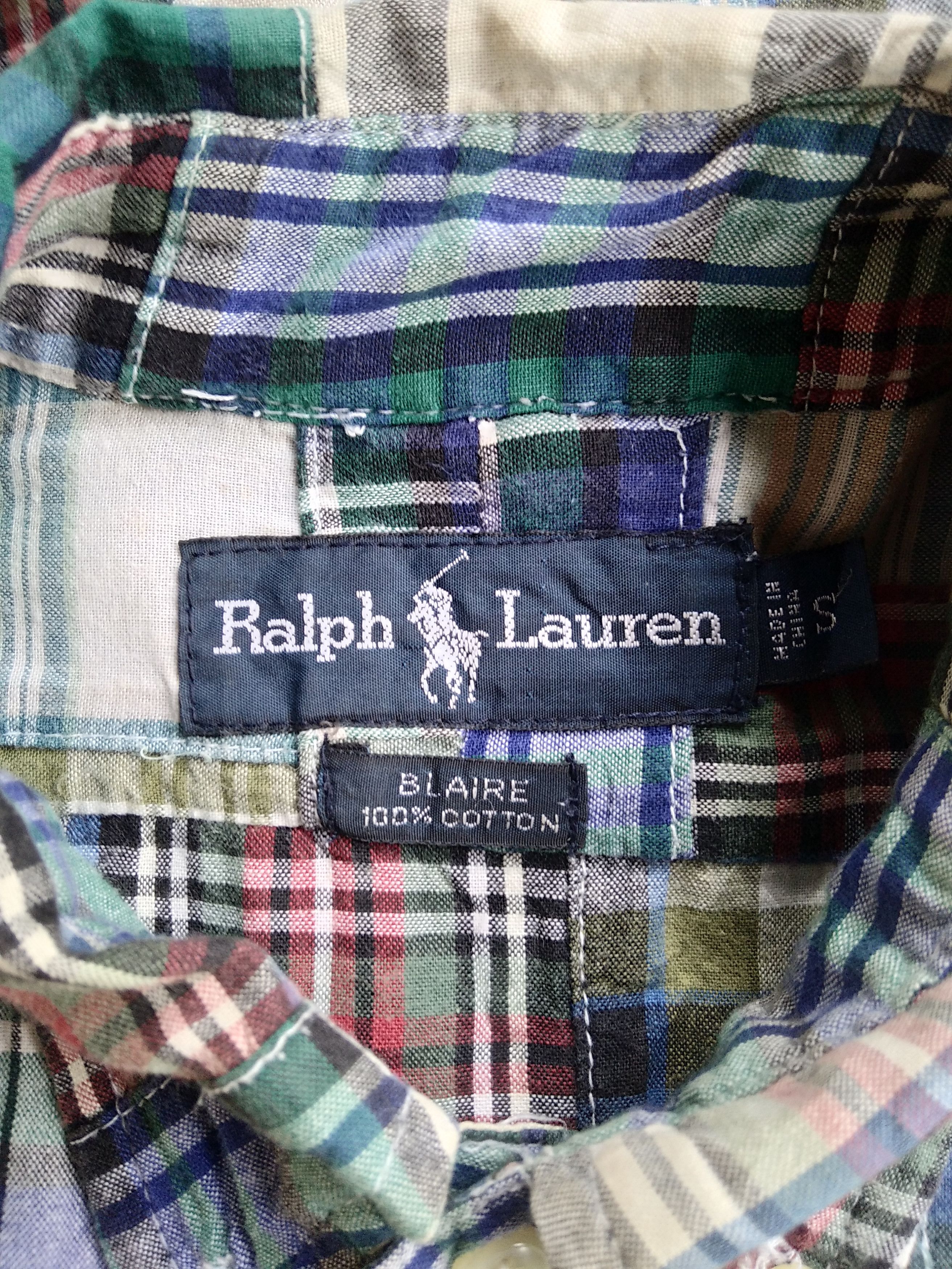 If Six Was Nine × Kapital × RRL Ralph Lauren VTG 90s Polo Ralph Lauren Plaid Flannel Pacthwork Shirt Size US S / EU 44-46 / 1 - 4 Thumbnail