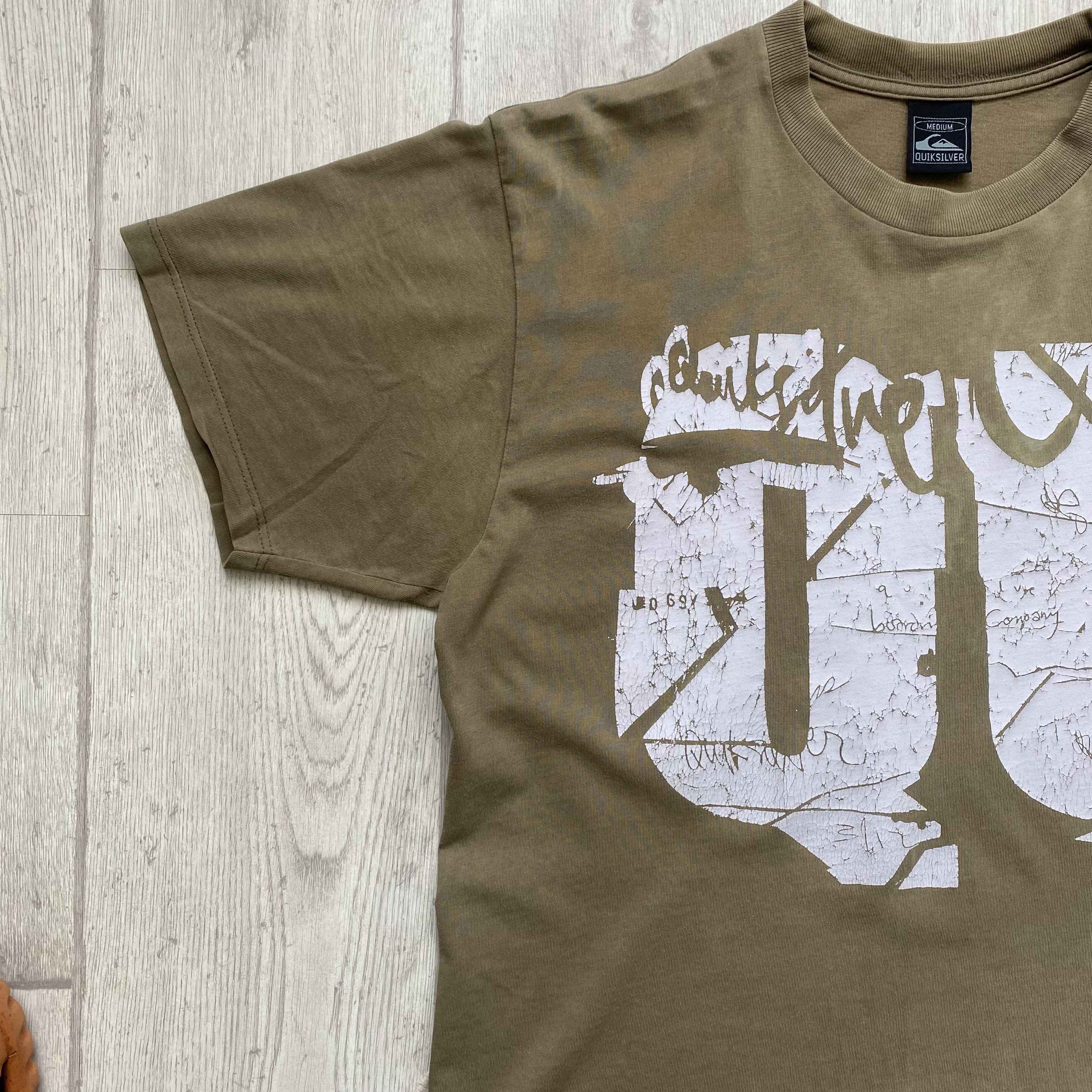 Quiksilver 🦏 Vintage 90s Faded Quiksilver tee big logo Skster Surfer Size US M / EU 48-50 / 2 - 6 Thumbnail
