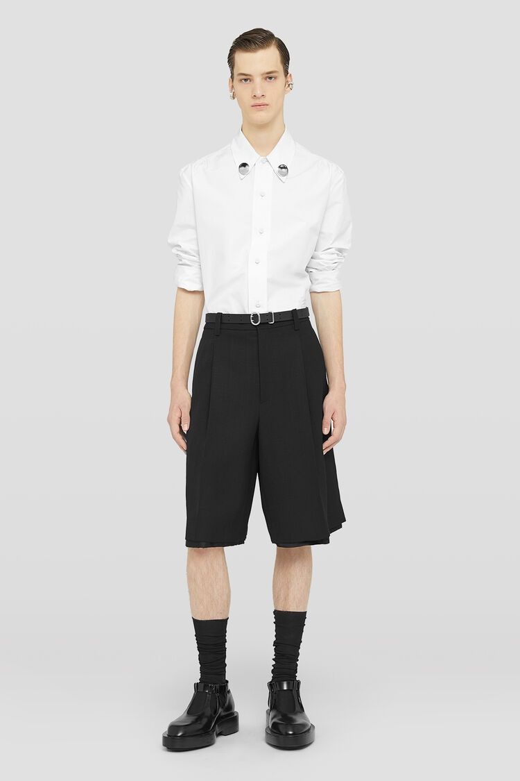Jil Sander o1w1db10825 Trouser 94 Shorts in Black Size US 30 / EU 46 - 2 Thumbnail