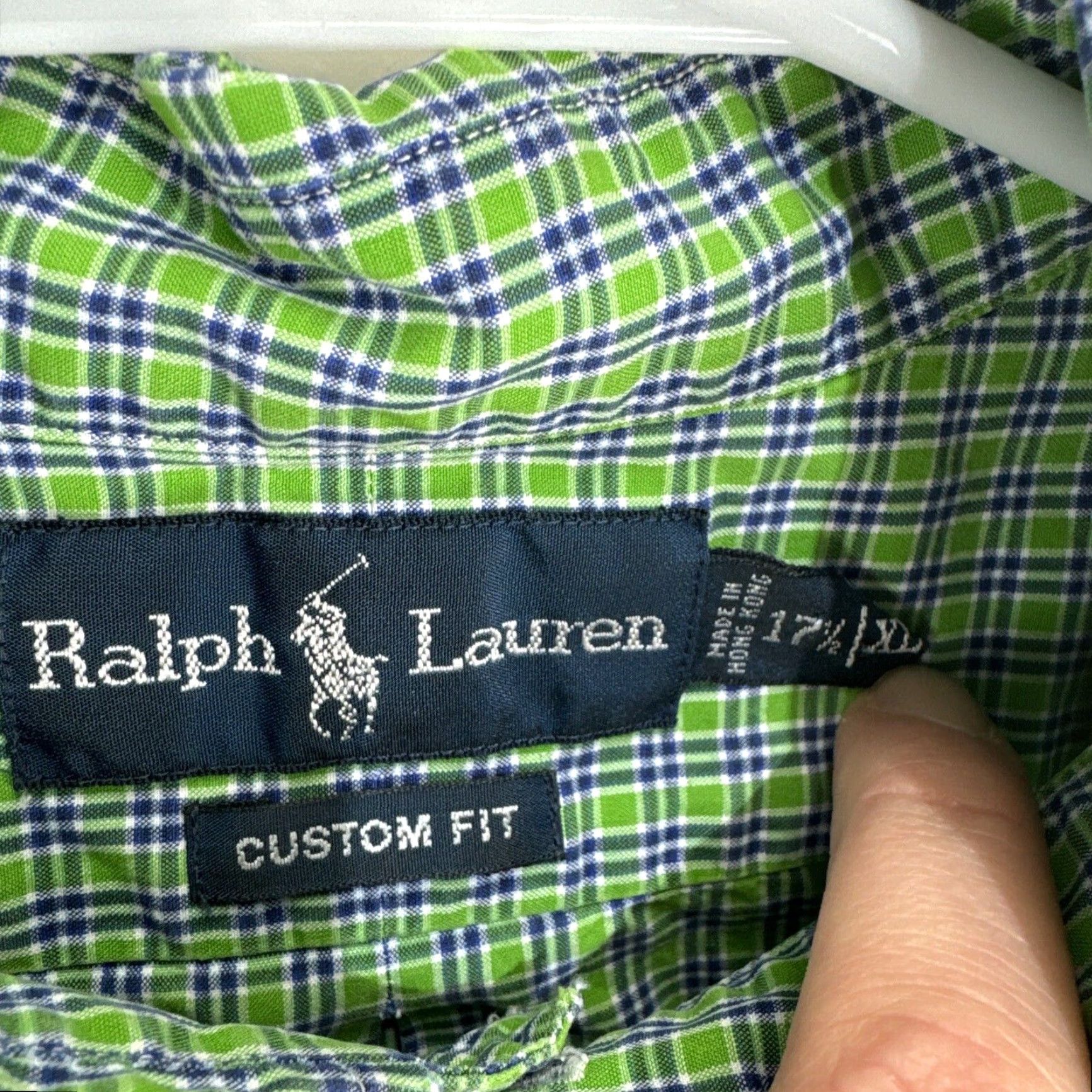 Polo Ralph Lauren VINTAGE Polo Ralph Lauren Mens Classic Fit Shirt XL Plaid Long Sleeve Button Up Size US XL / EU 56 / 4 - 2 Thumbnail