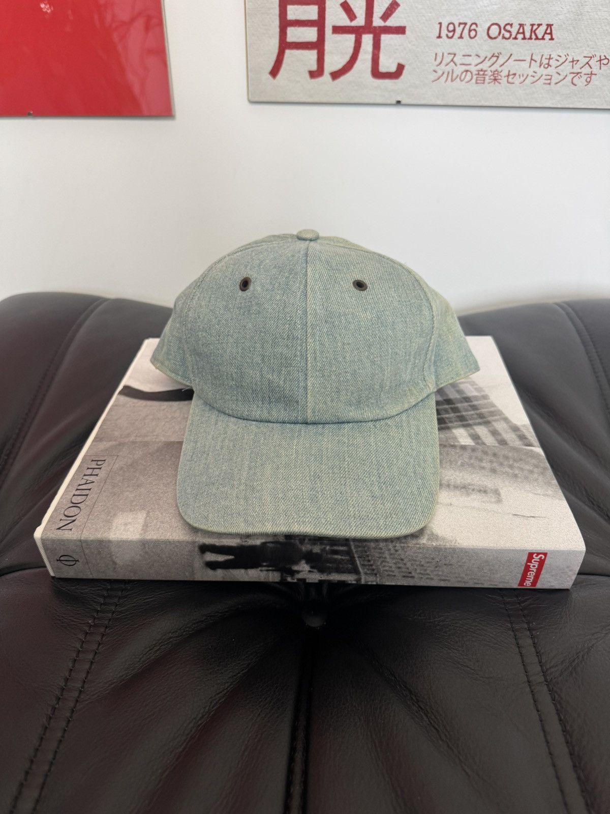 AMI AMI Paris Hat One Size Washed Blue Denim Jeans Hat Cap Rare Size ONE SIZE - 1 Thumbnail