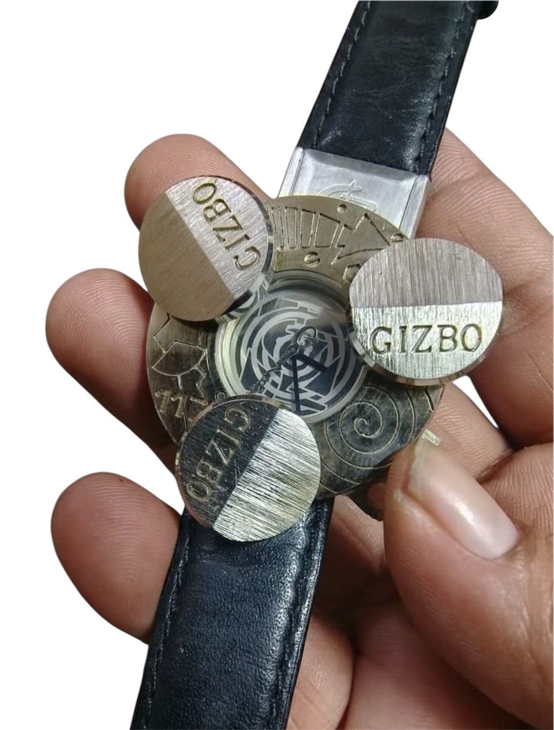Japanese Brand Gizbo Rotate avant garde punk style watch Size ONE SIZE - 1 Thumbnail