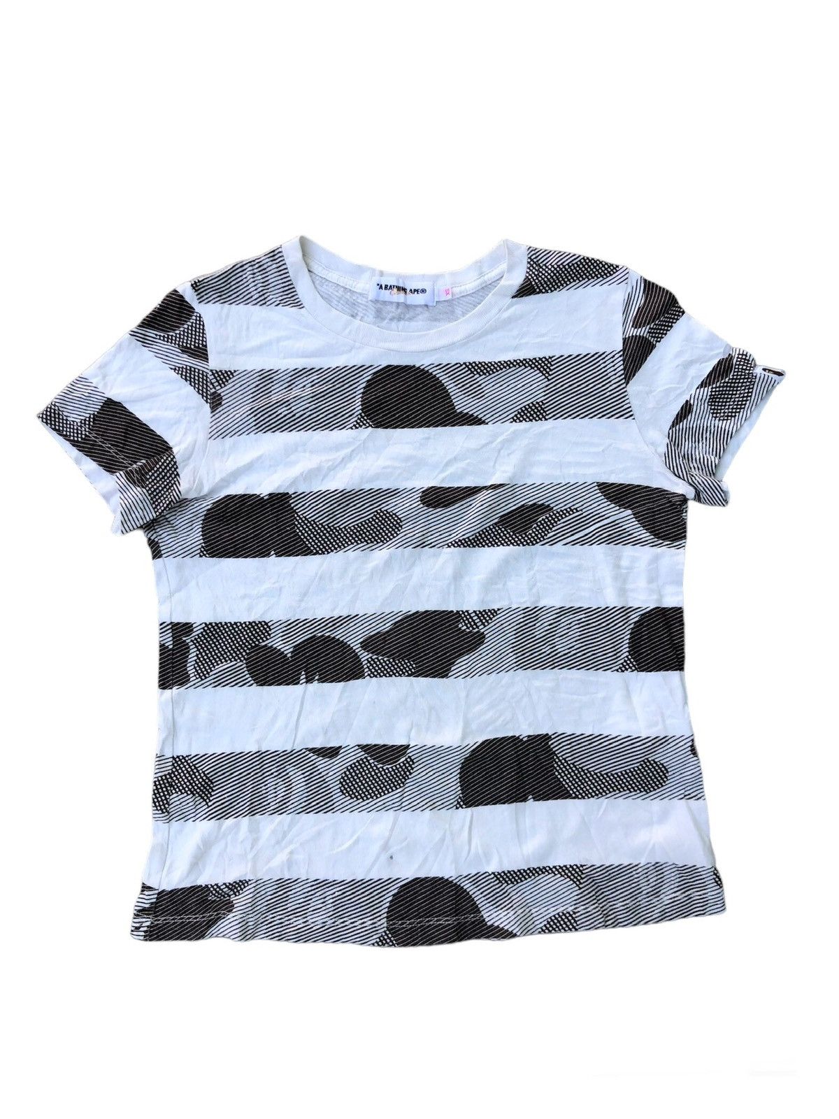 image of Accept Offerstripe Bape Camo Tee in White, Women's (Size XS)