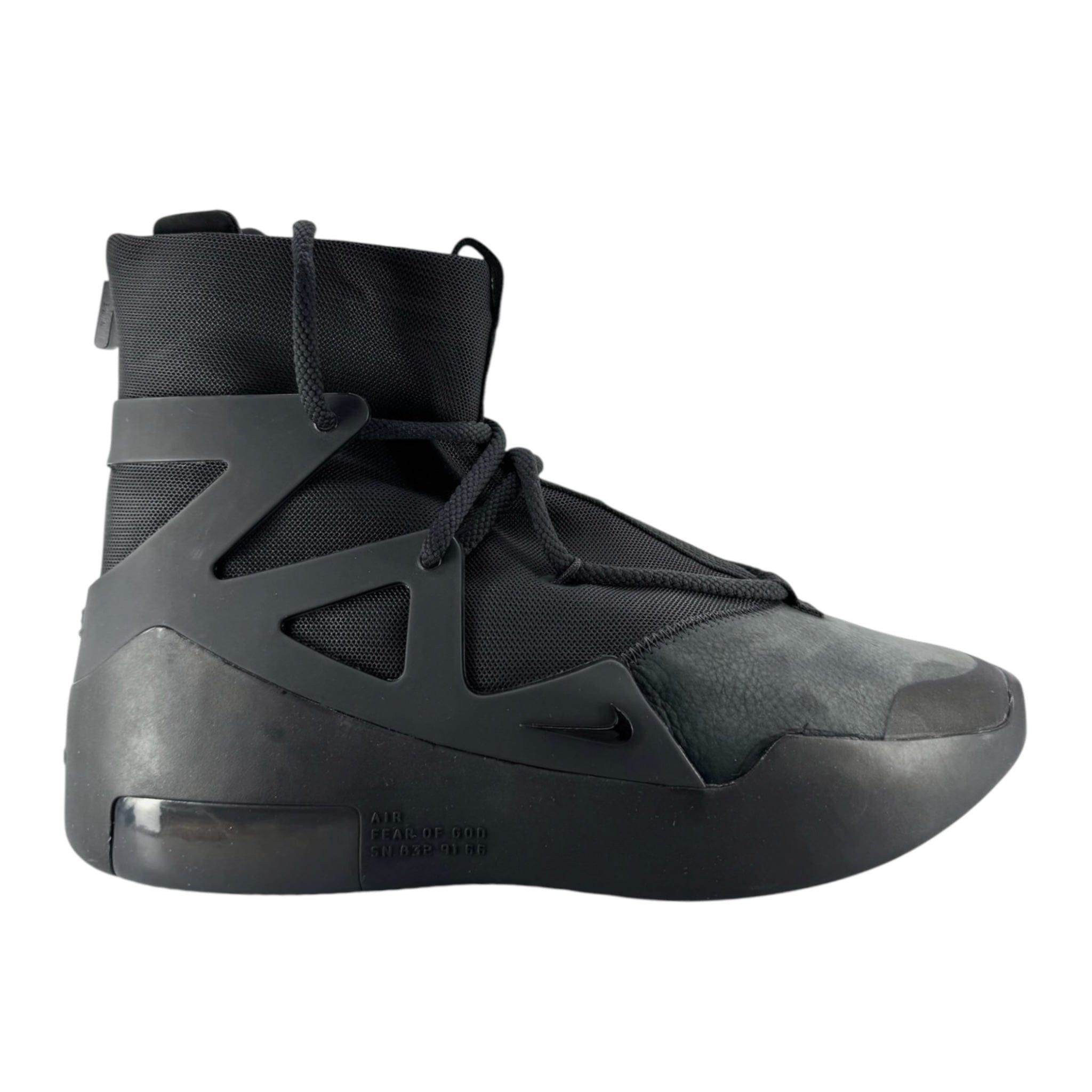Nike Air Fear Of God 1 Triple Black Size US 9 / EU 42 - 1 Thumbnail