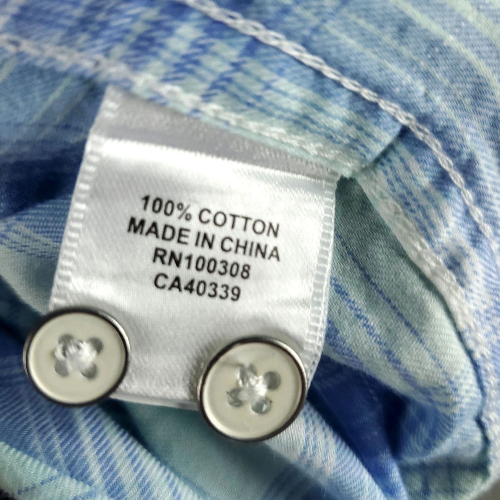 Peter Millar Peter Millar Shirt Mens XL Blue Plaid Pocket Button Up Long Sleeve Size US XL / EU 56 / 4 - 8 Thumbnail