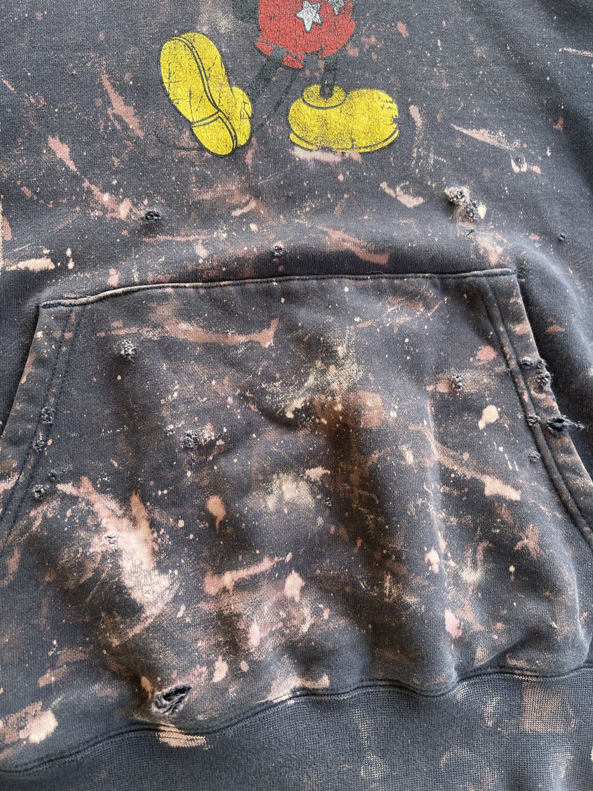 Disney Crazy Distressed Crewneck Hoodie Acid Wash Sweatshirt Size US M / EU 48-50 / 2 - 2 Thumbnail