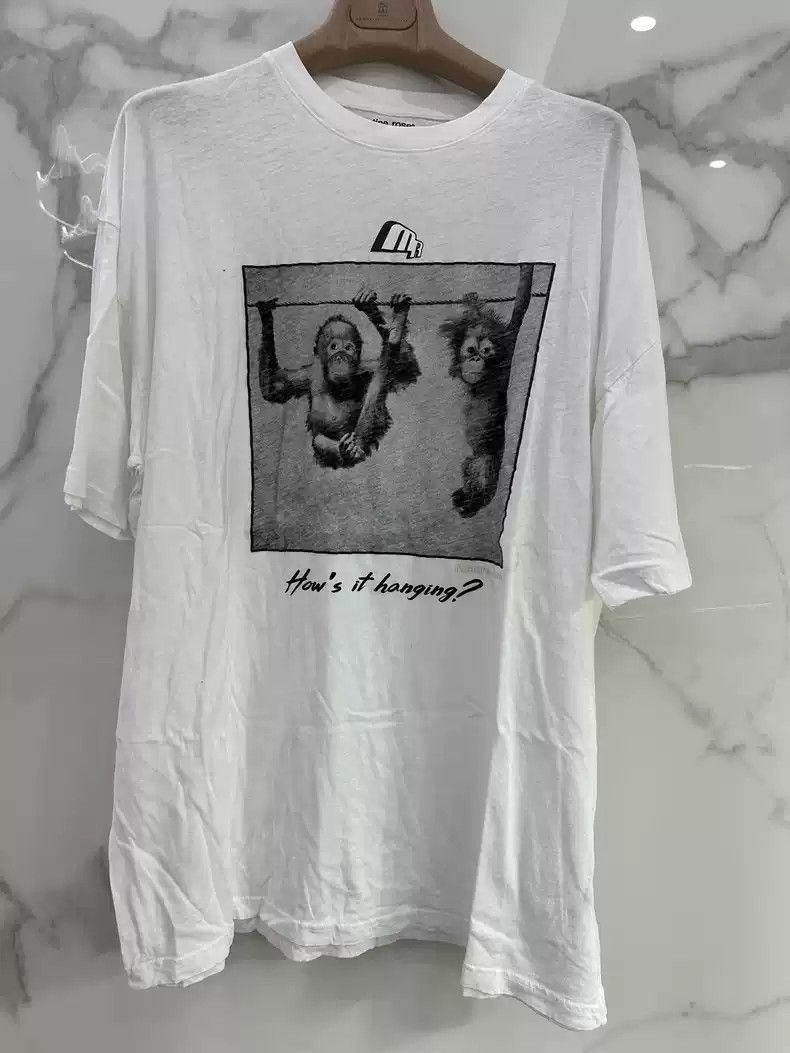 ★MARTINE ROSE★ Logo Print Short Sleeve T-Shirt White Black Martine Rose Classic Tee - Black Rose Outline – Kith