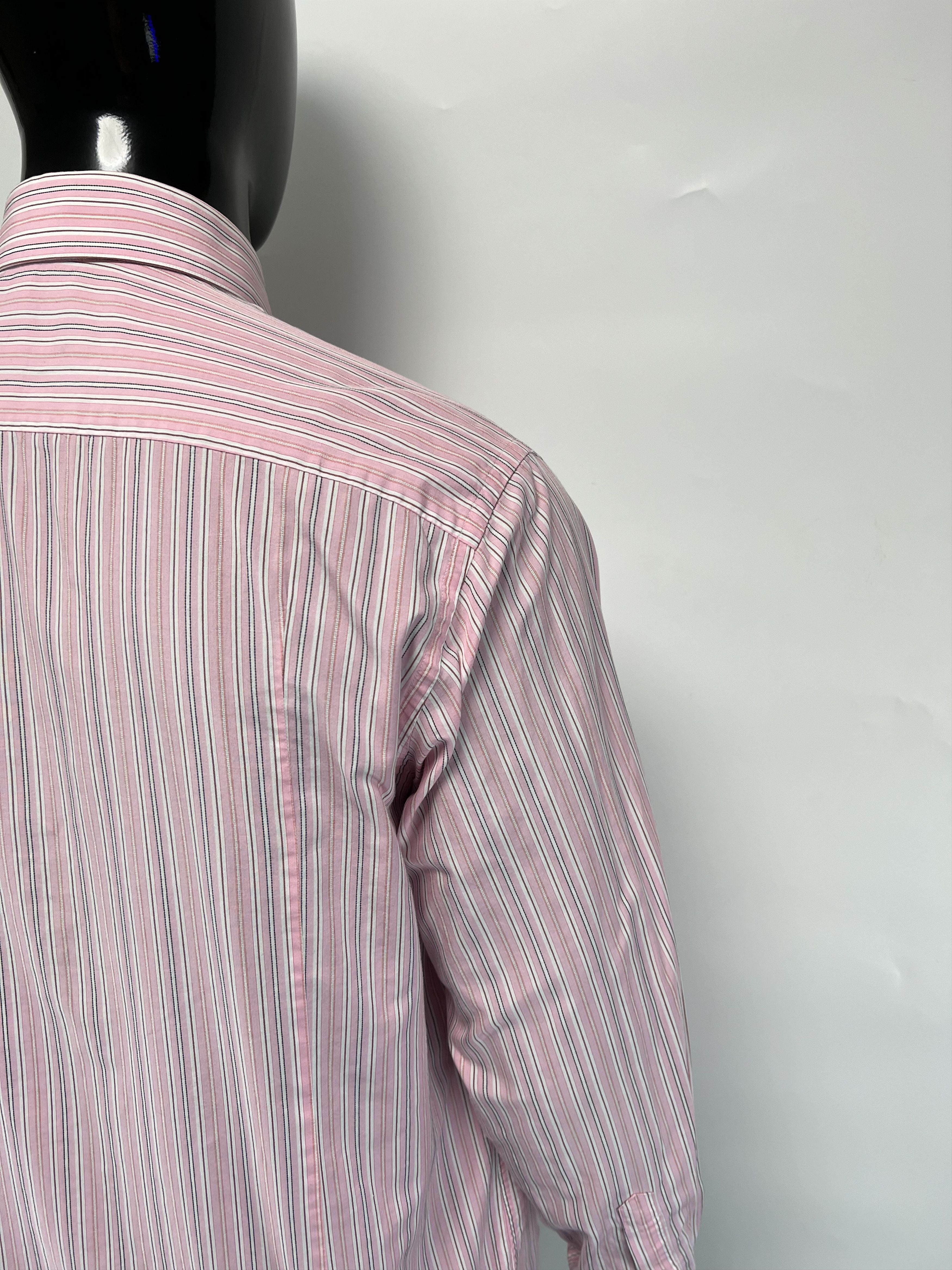 Thierry Mugler Thierry Mugler Striped Long Sleeve Button Up Shirt Size 44 Size US XL / EU 56 / 4 - 15 Thumbnail