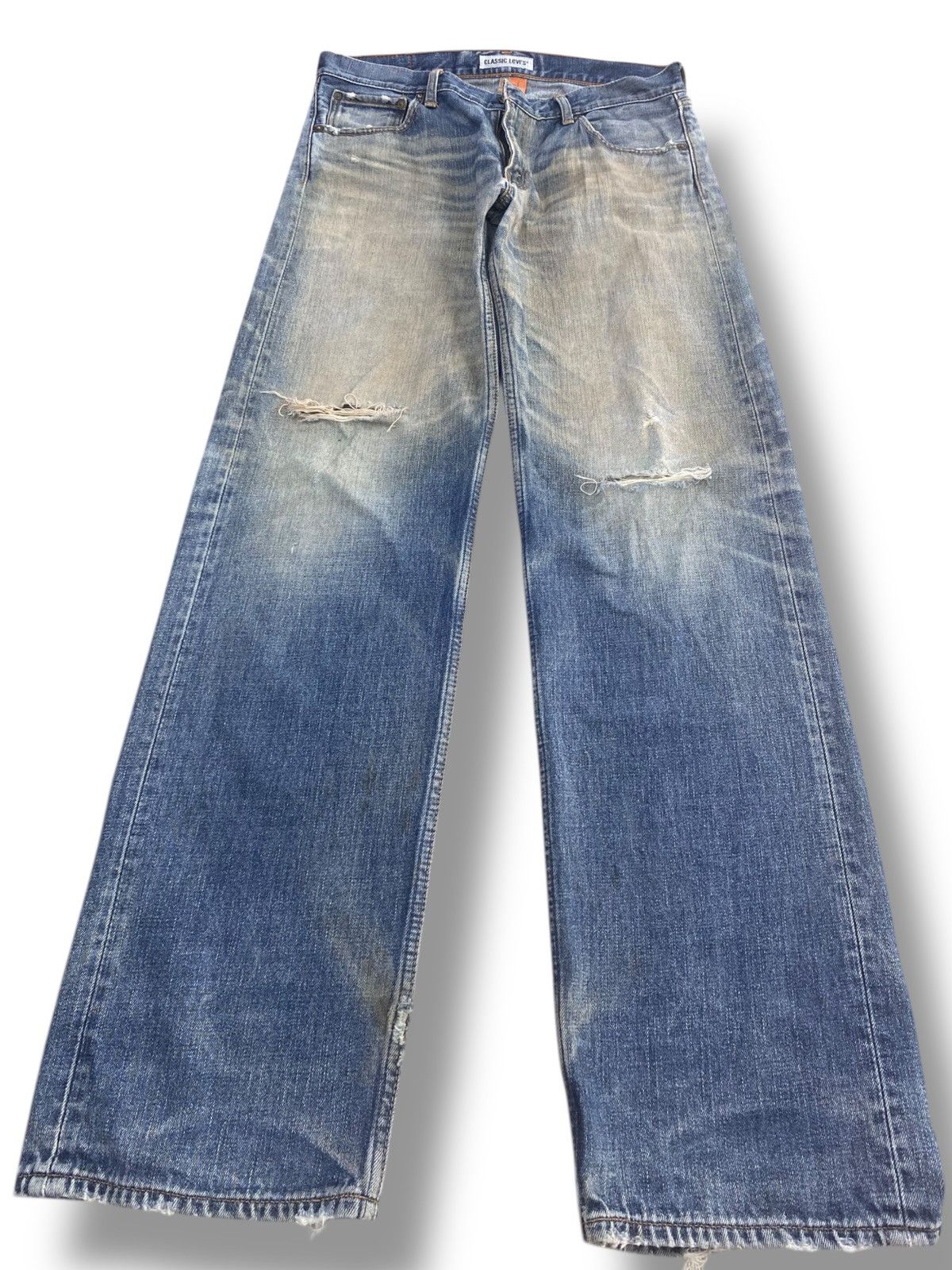 Other Japanese Brand Blue Light Wash Style Loose Jeans Size US 30 / EU 46 - 1 Thumbnail
